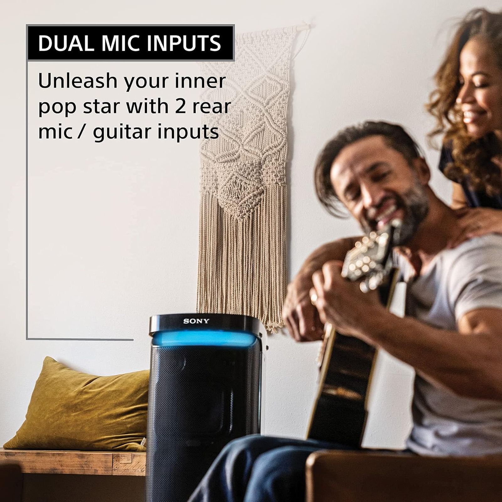 SONY Bluetooth Party Speaker (IPX4 Water Resistant, Stereo Channel, Black)_12