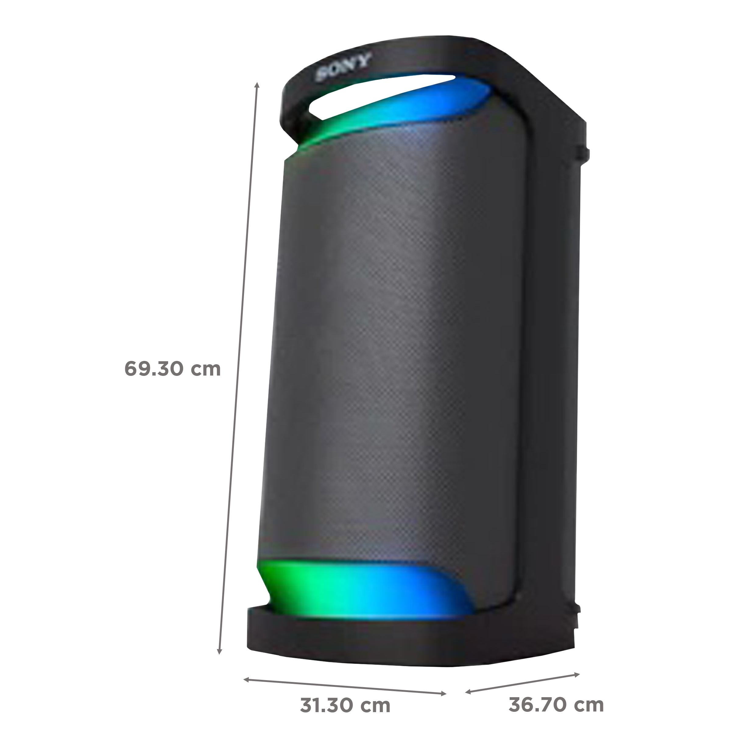 SONY Bluetooth Party Speaker (IPX4 Water Resistant, Stereo Channel, Black)_4