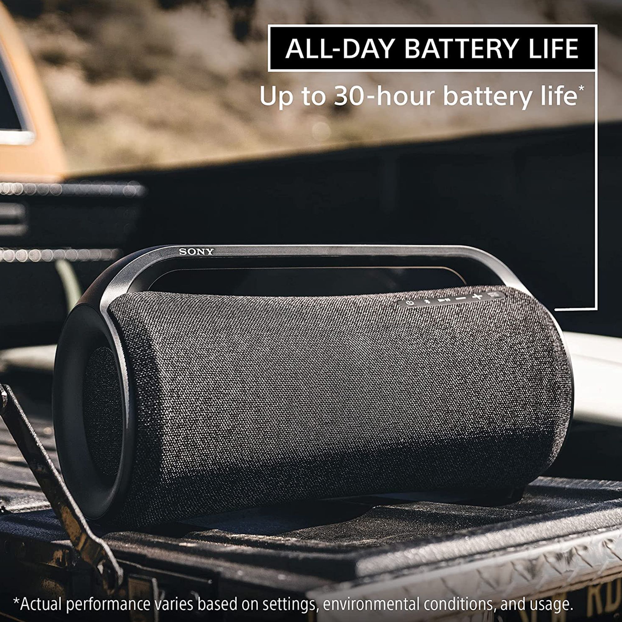 SONY X-Series 30W Portable Bluetooth Speaker (IP66 Water Resistant, X-Balanced Mega Bass, Stereo Channel, Black)_10