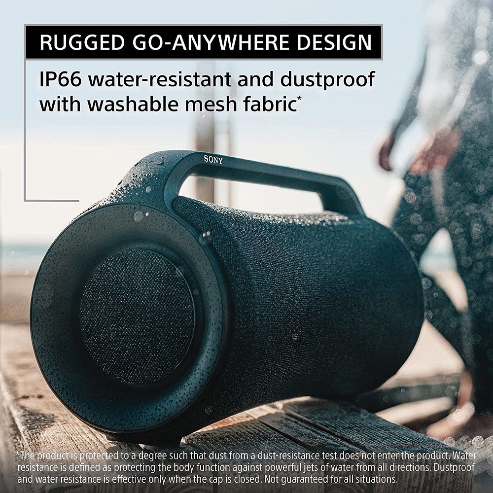 SONY X-Series 30W Portable Bluetooth Speaker (IP66 Water Resistant, X-Balanced Mega Bass, Stereo Channel, Black)_14