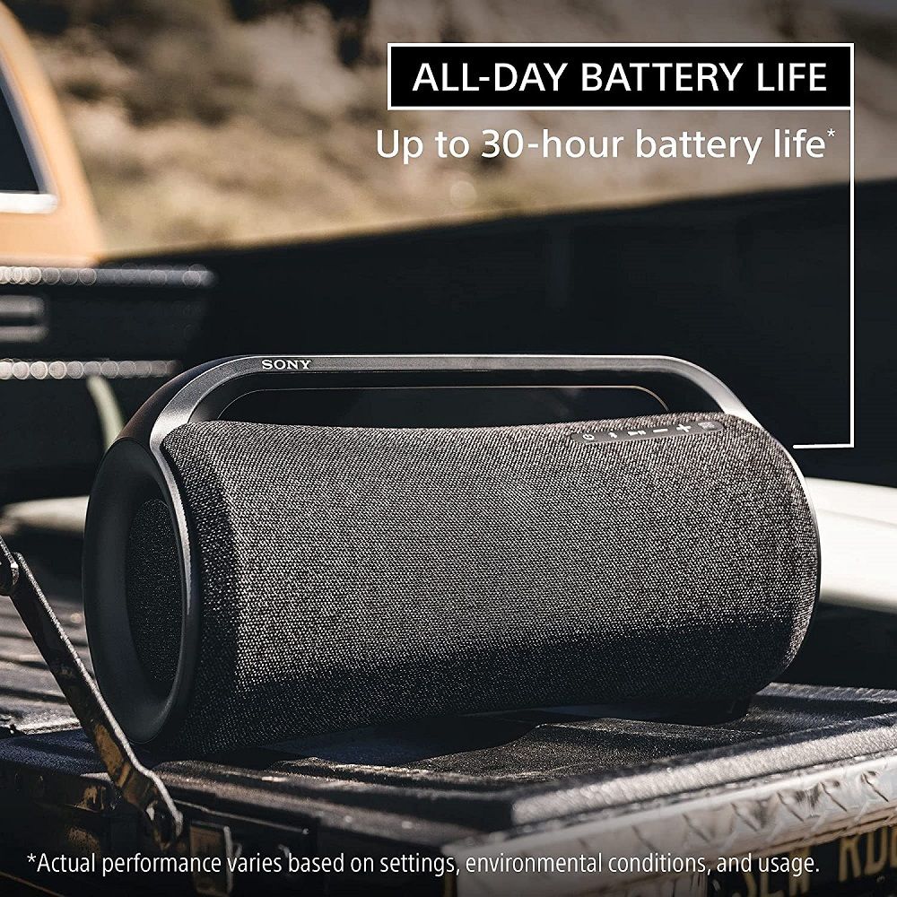 SONY X-Series 30W Portable Bluetooth Speaker (IP66 Water Resistant, X-Balanced Mega Bass, Stereo Channel, Black)_19