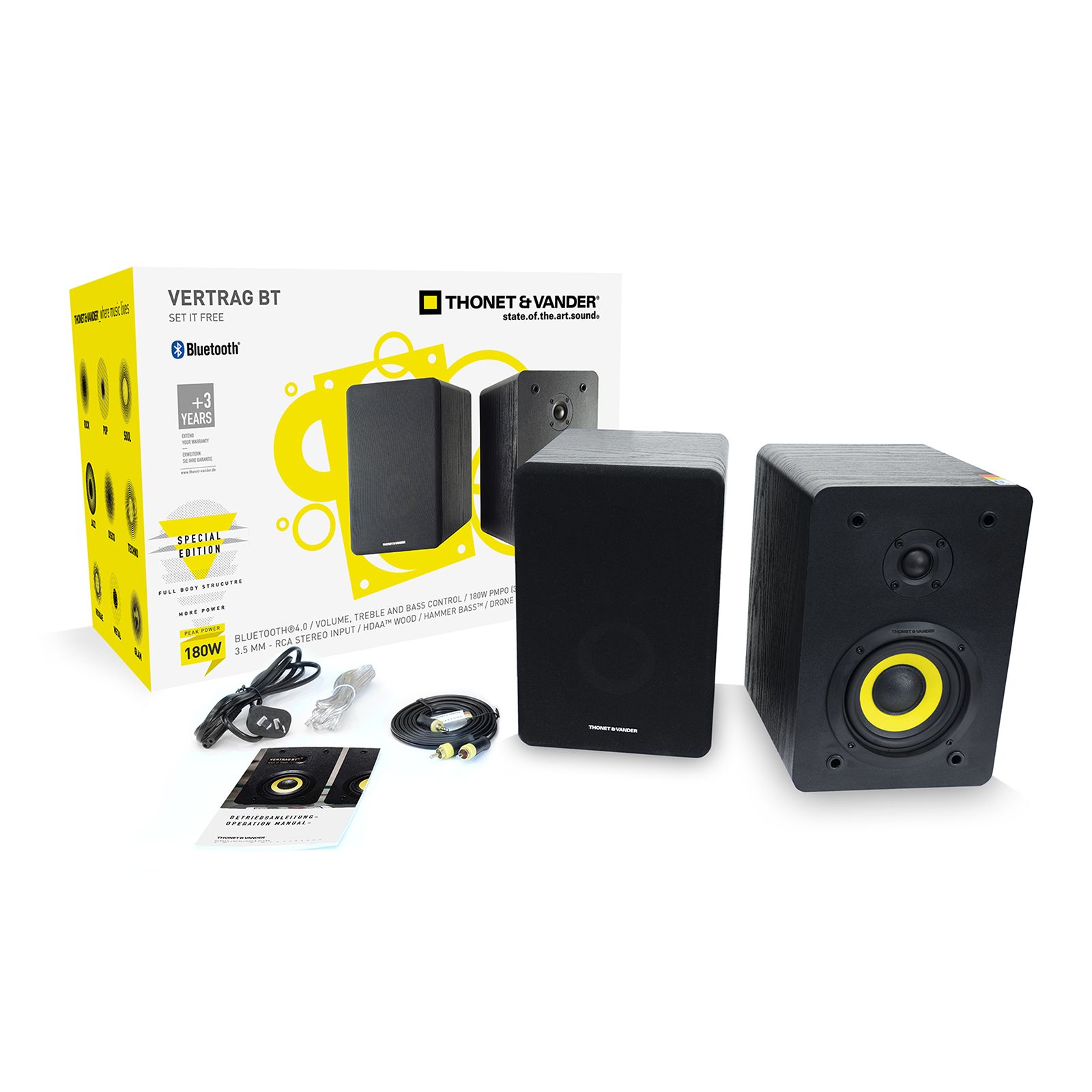 THONET & VANDER VERTRAG 180W Multimedia Speaker (Hammer Bass Technology, 2.0 Channel, Black) THONET & VANDER VERTRAG 180W Multimedia Speaker (Hammer Bass Technology, 2.0 Channel, Black)_6