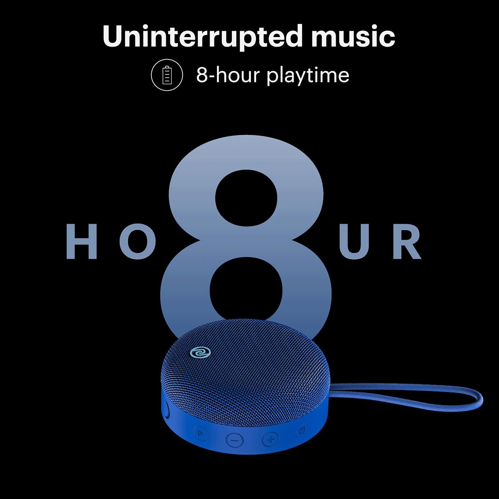 noise Zest with Google & Siri Compatible Smart Speaker (8 Hours Playback Time, Cobalt Blue)_11