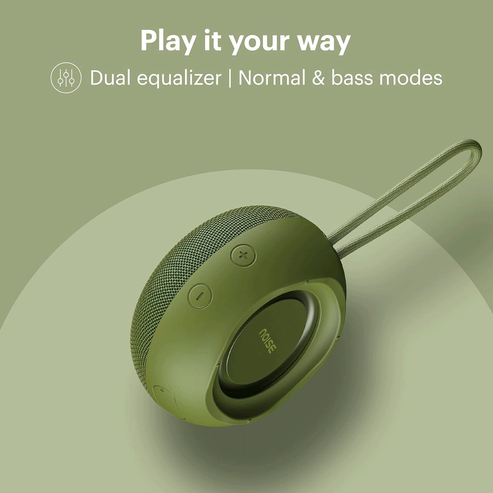 noise Zest 3W Portable Bluetooth Speaker (Perfect sound, Mono Speaker, Moss Green)_9