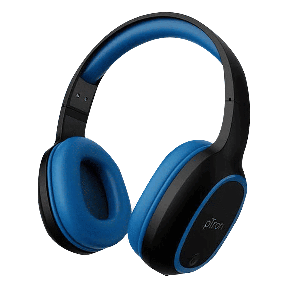 pTron Soundster Lite 140317952 Bluetooth Headphone with Mic (High Bass, On Ear, Blue) pTron Soundster Lite 140317952 Bluetooth Headphone with Mic (High Bass, On Ear, Blue)_1