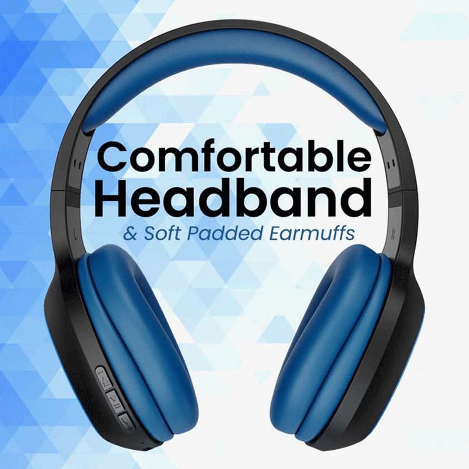 pTron Soundster Lite 140317952 Bluetooth Headphone with Mic (High Bass, On Ear, Blue) pTron Soundster Lite 140317952 Bluetooth Headphone with Mic (High Bass, On Ear, Blue)_6