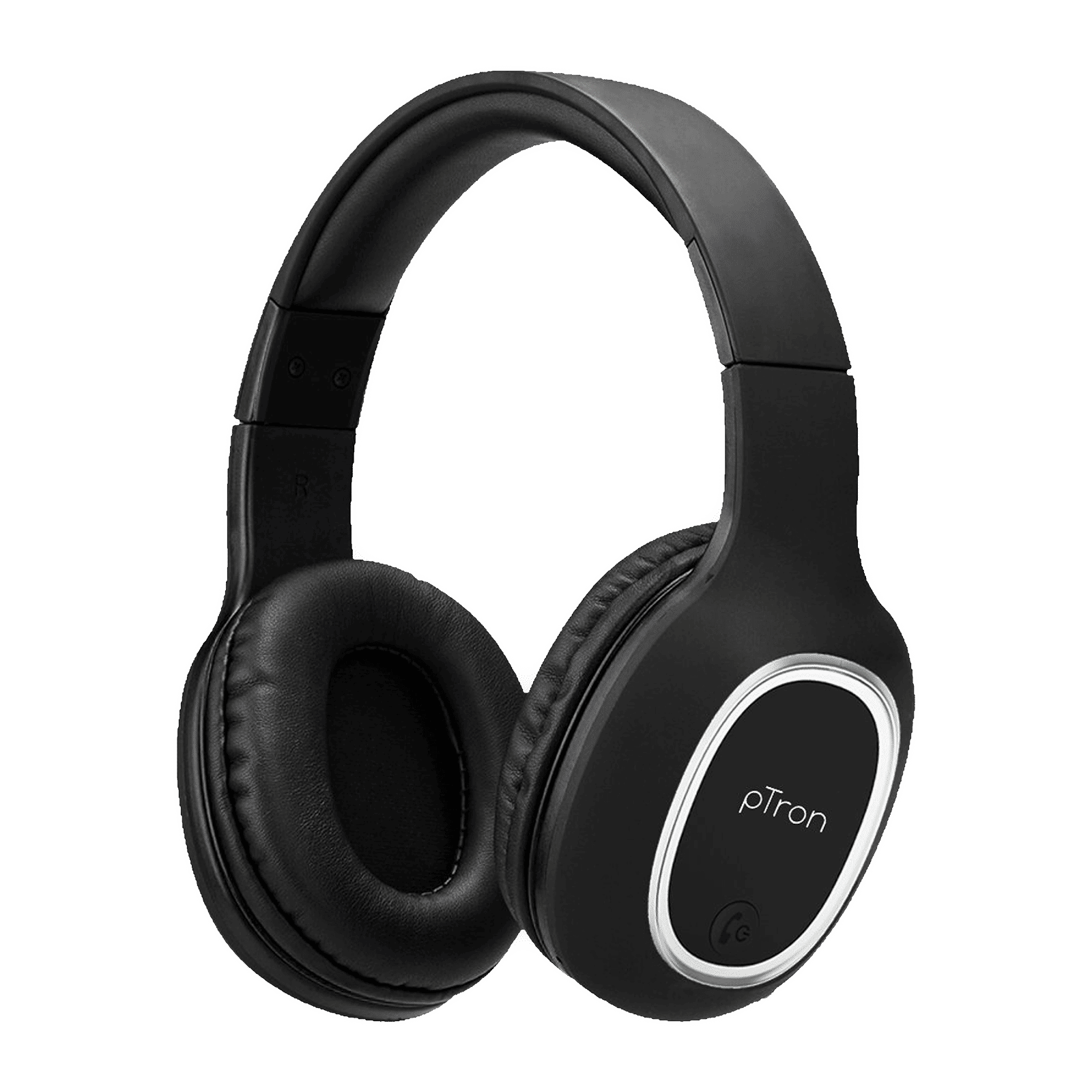 pTron Soundster Lite 140317802 Bluetooth Headphone with Mic (12 Hours Playback, Over Ear, Black) pTron Soundster Lite 140317802 Bluetooth Headphone with Mic (12 Hours Playback, Over Ear, Black)_1
