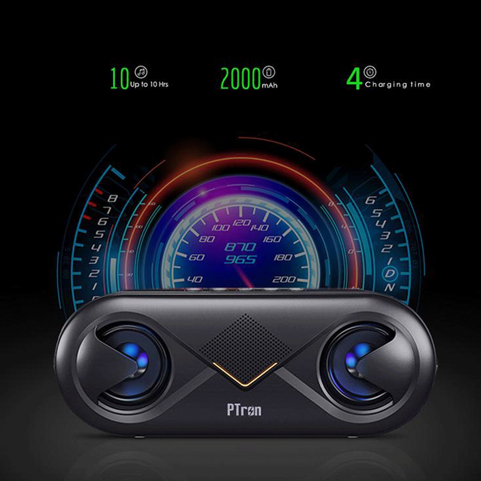 pTron Fusion 10W Portable Bluetooth Speaker (10 Hours Playtime, Black)_7