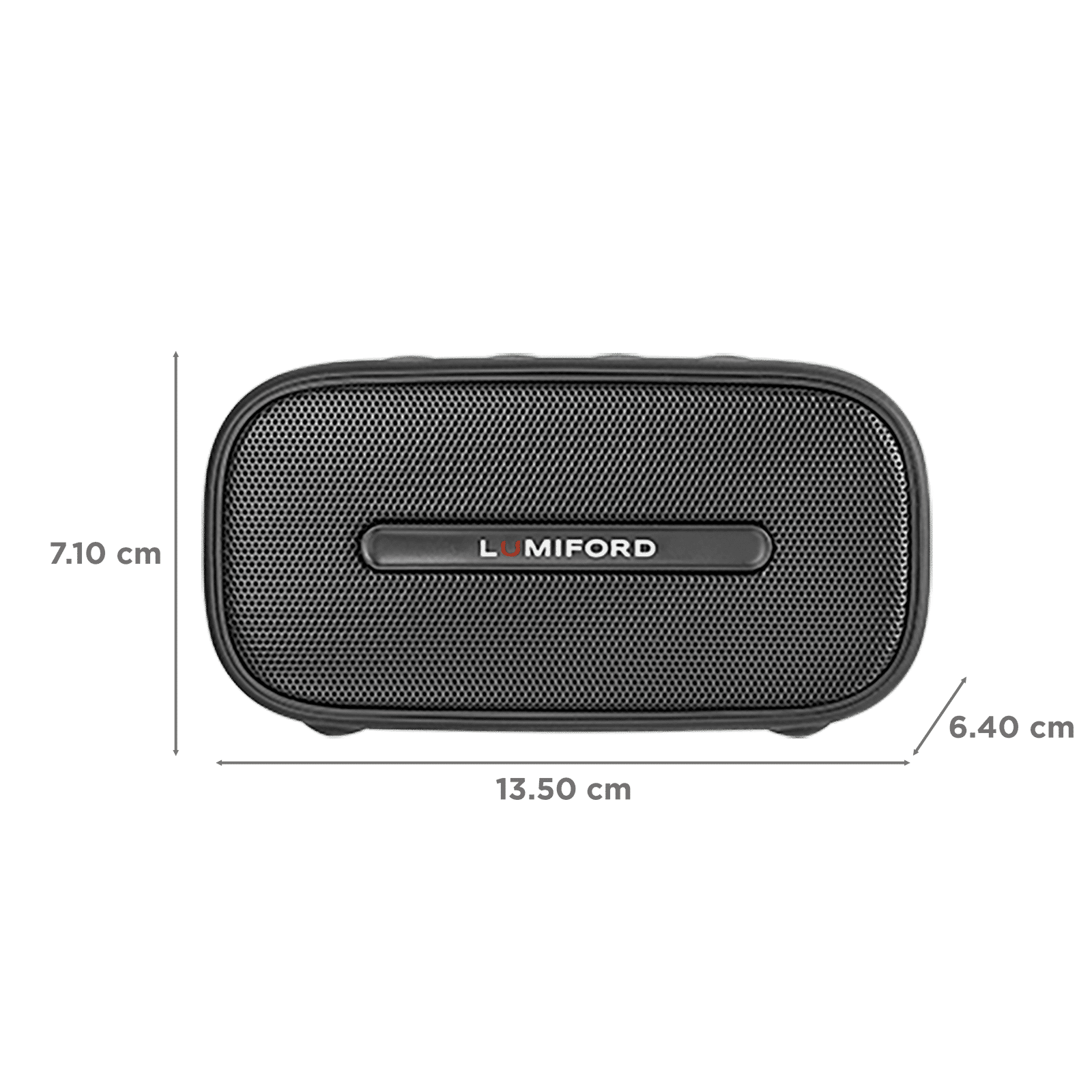 LUMIFORD BT13 5W Portable Bluetooth Speaker (IPX7 Waterproof, Built-in HD Microphone, Stereo Channel, Black) LUMIFORD BT13 5W Portable Bluetooth Speaker (IPX7 Waterproof, Built-in HD Microphone, Stereo Channel, Black)_2