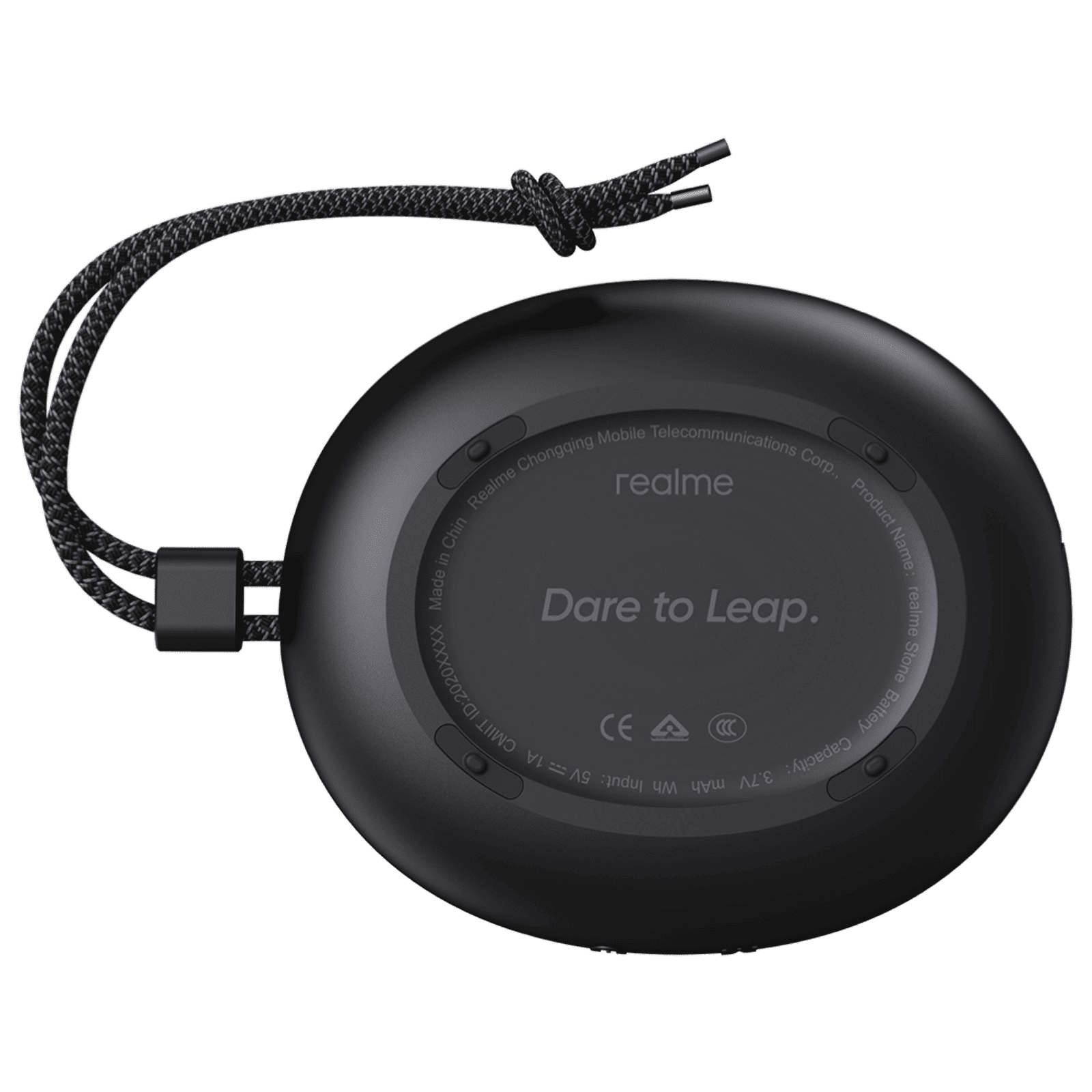 realme Cobble 5W Portable Bluetooth Speaker (IPX5 Water Resistant, Dynamic Bass Booster Driver, Stereo Channel, Metal Black)_4