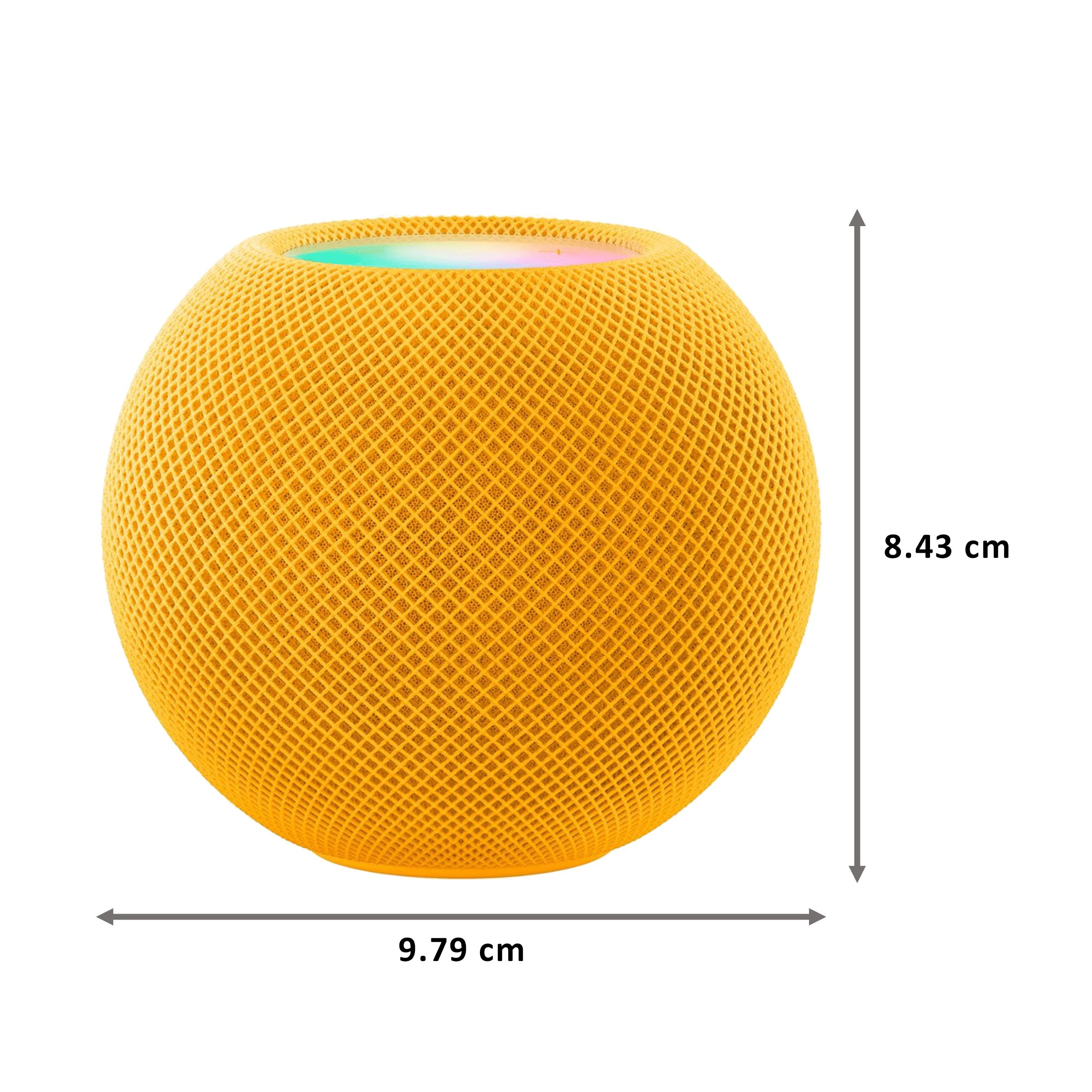 Apple HomePod Mini With Built-in Siri Smart Wi-Fi Speaker (360-Degree Audio, Yellow)_2