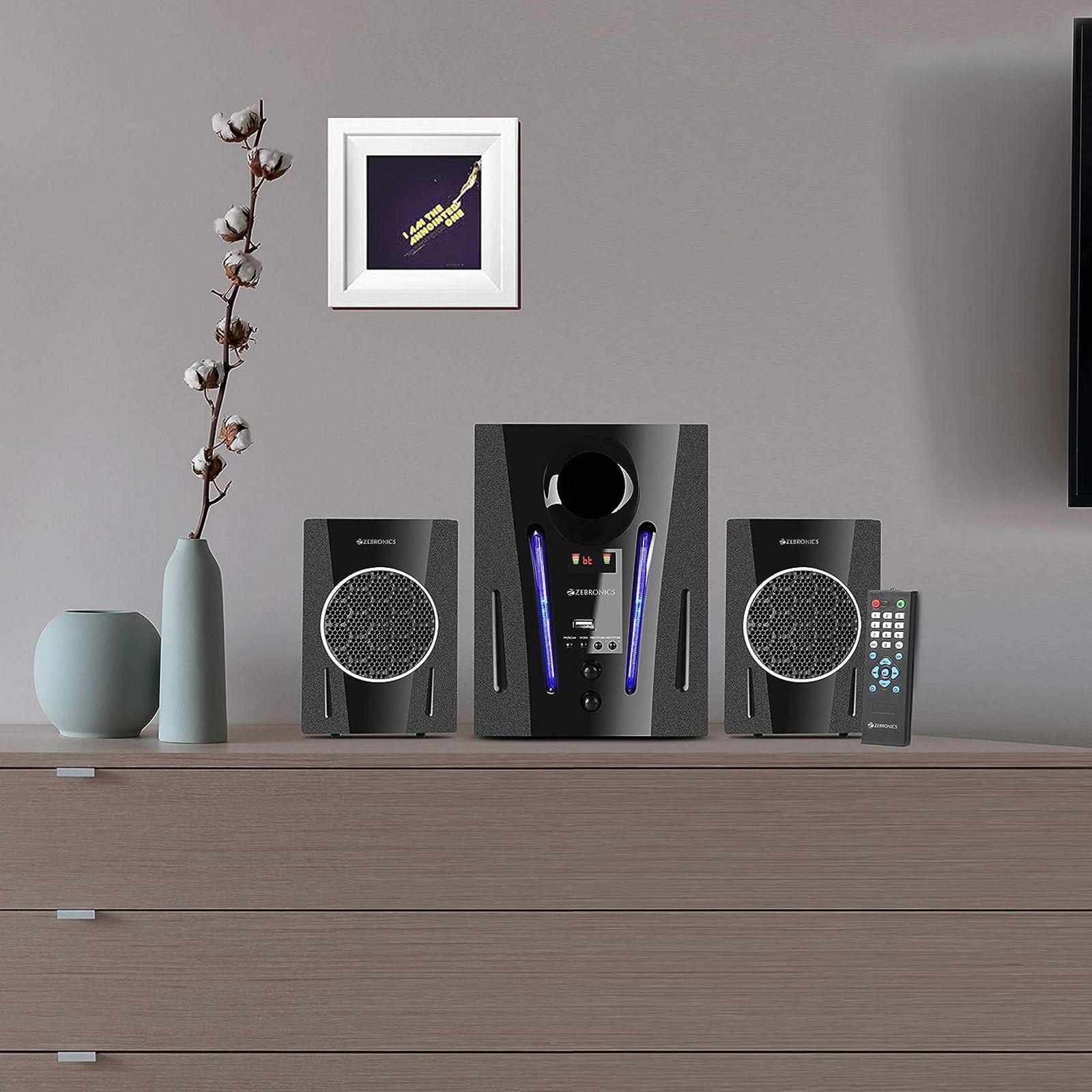 ZEBRONICS 40W Multimedia Speaker (Built-in FM Radio, 2.1 Channel, Black)_5