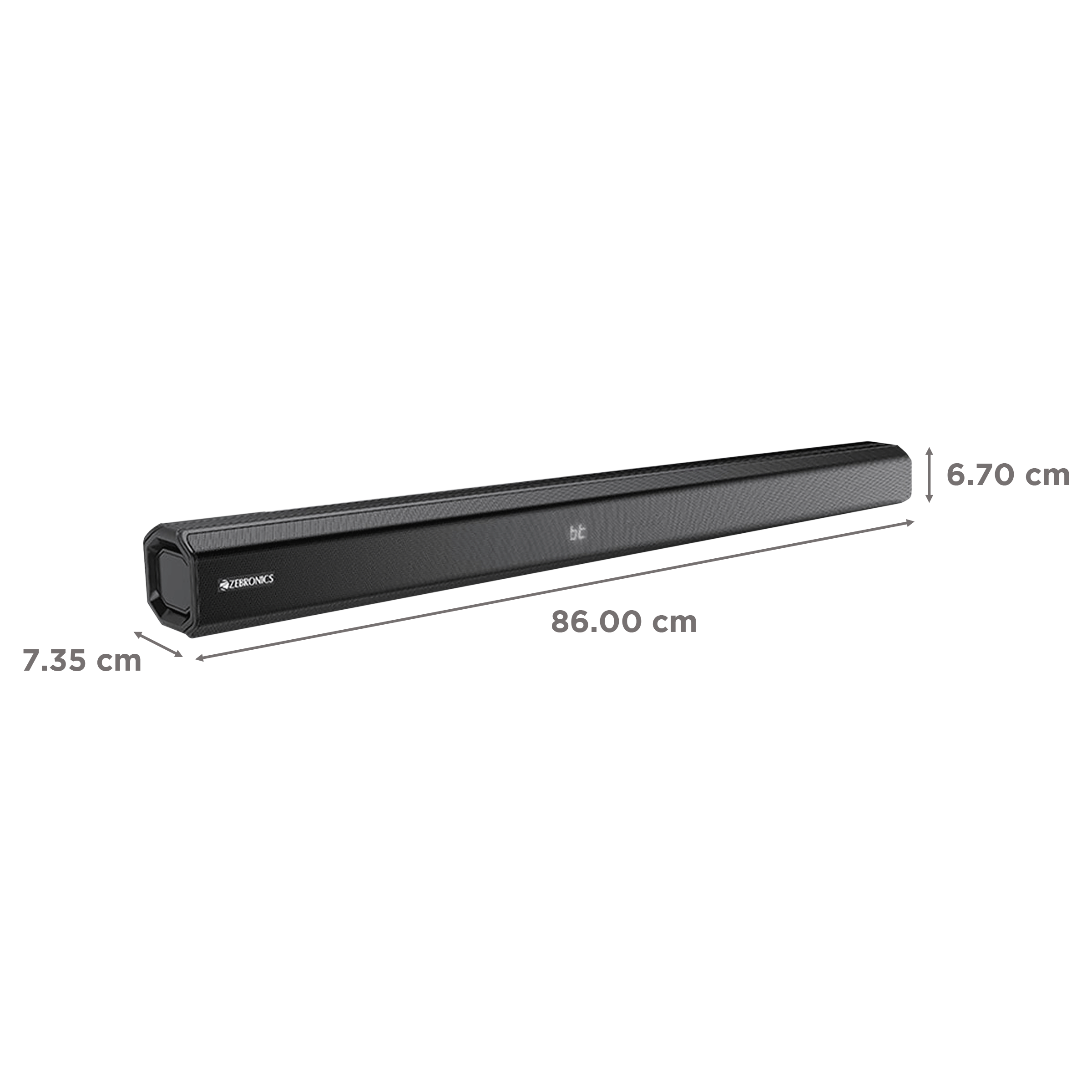 ZEBRONICS Zeb-Juke Bar 3901 80W Bluetooth Soundbar with Remote (Hi-Fidelity Audio, Black)_3