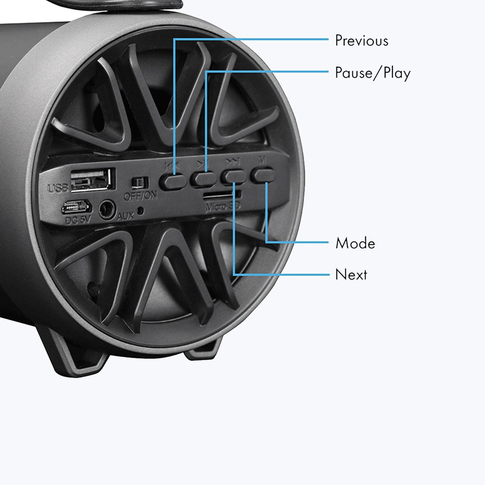 ZEBRONICS Zeb-Axon 10W Portable Bluetooth Speaker (2 Hours Playtime, Black) ZEBRONICS Zeb-Axon 10W Portable Bluetooth Speaker (2 Hours Playtime, Black)_6