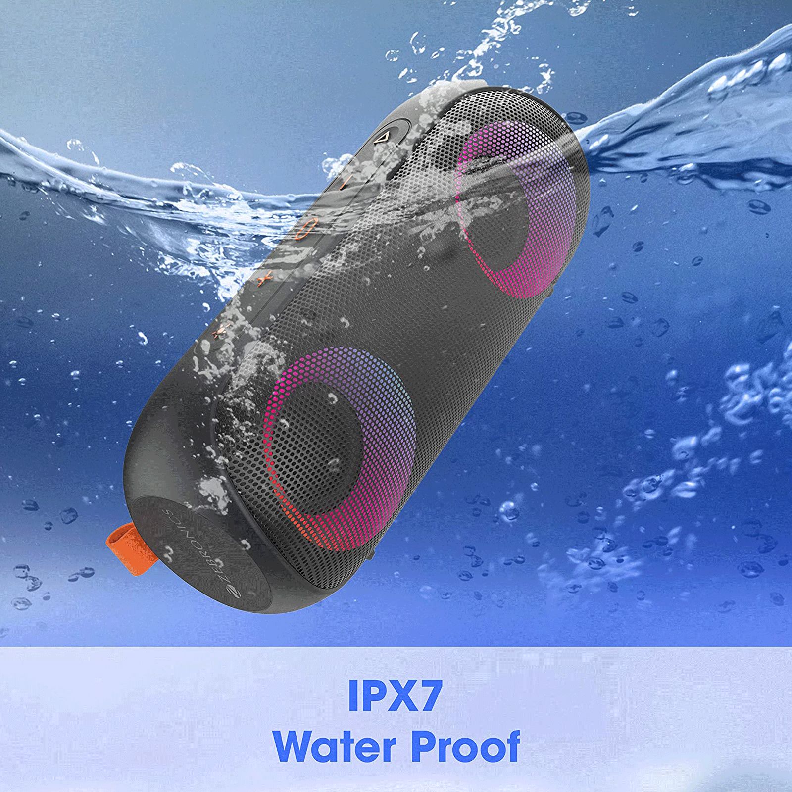 ZEBRONICS Zeb-Music Bomb X 20W Portable Bluetooth Speaker (IPX7 Waterproof, Voice Assistant Support, Stereo Channel, Black) ZEBRONICS Zeb-Music Bomb X 20W Portable Bluetooth Speaker (IPX7 Waterproof, Voice Assistant Support, Stereo Channel, Black)_7