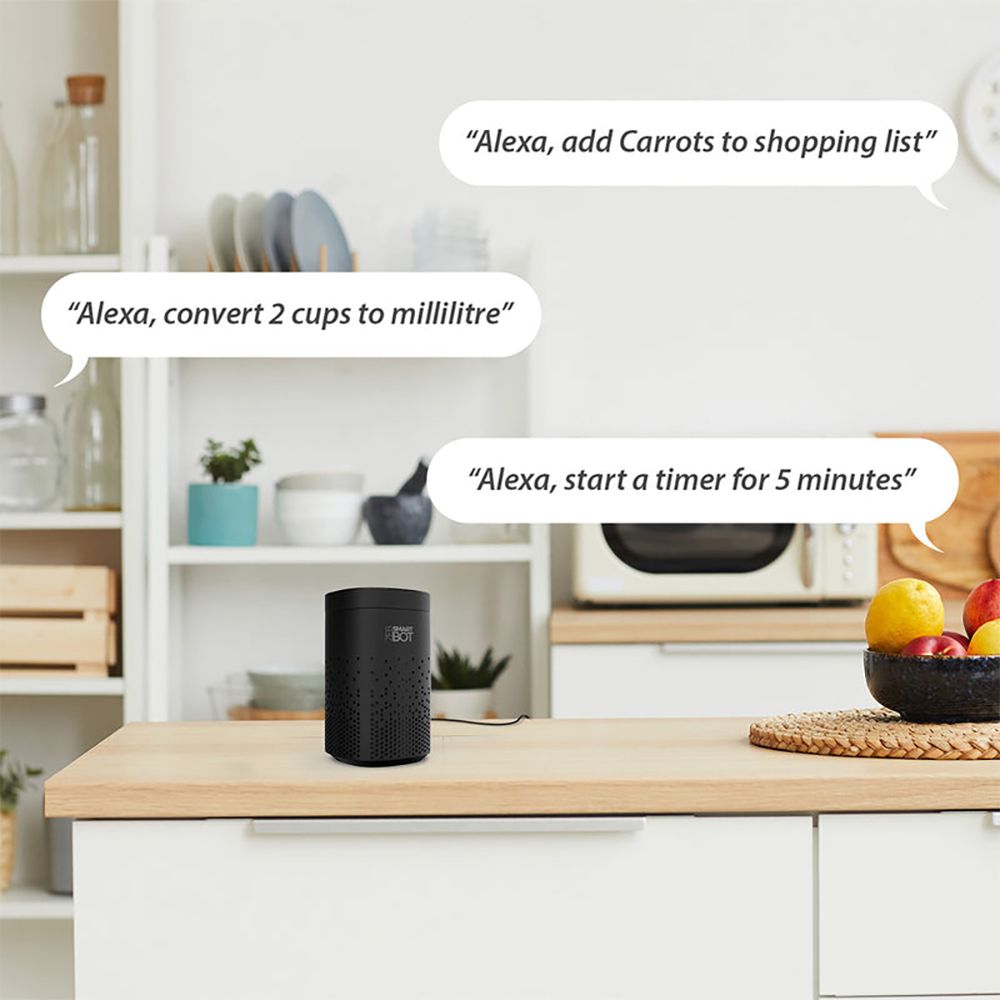 ZEBRONICS Zeb-Smart Bot with Alexa Compatible Smart Wi-Fi Speaker (Dual Far Field Mic, Black)_3