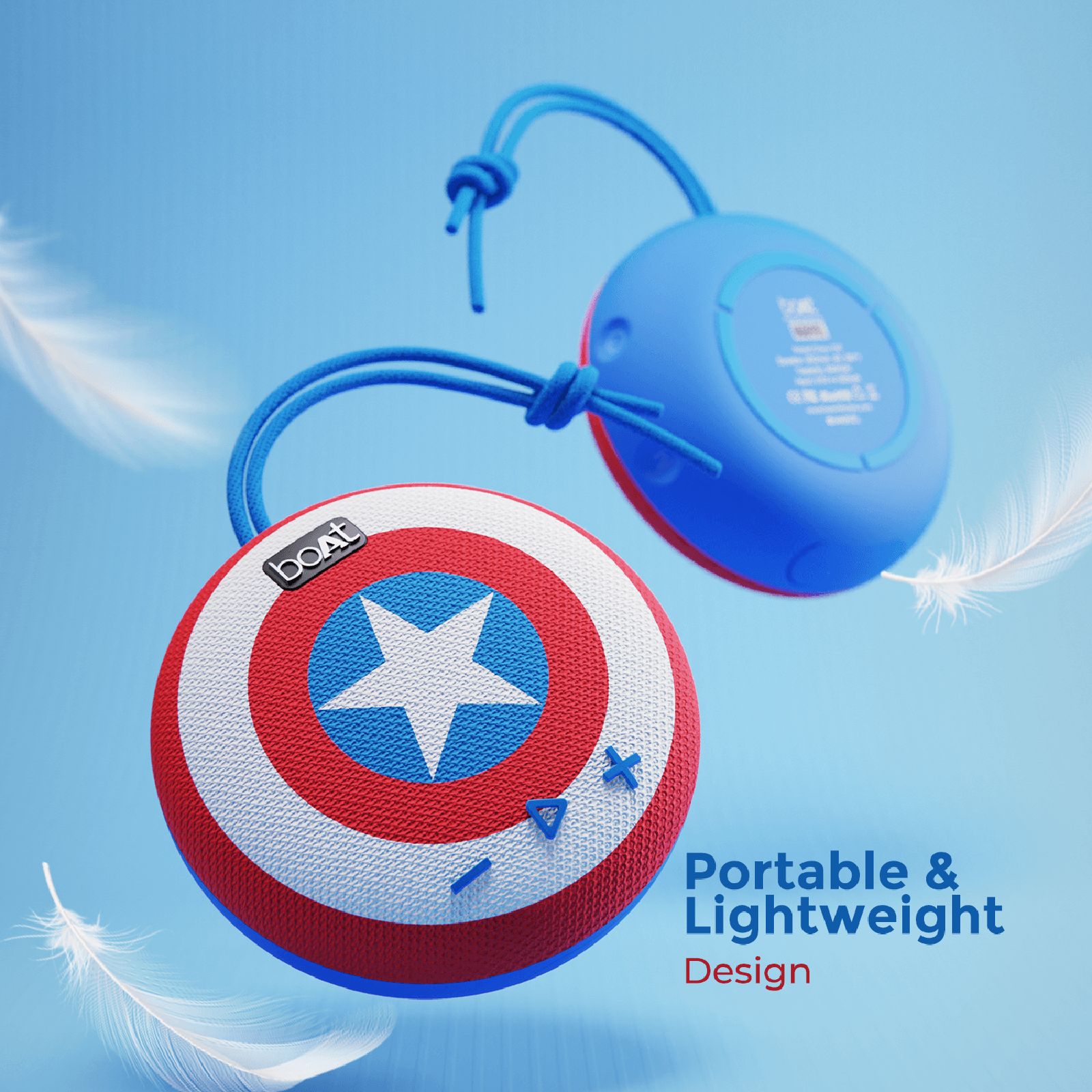 boAt Marvel Stone 190 5 Watts Portable Bluetooth Speaker (IPX7 Waterproof, 52mm Full Range Driver, Captain's Blue) boAt Marvel Stone 190 5 Watts Portable Bluetooth Speaker (IPX7 Waterproof, 52mm Full Range Driver, Captain's Blue)_3