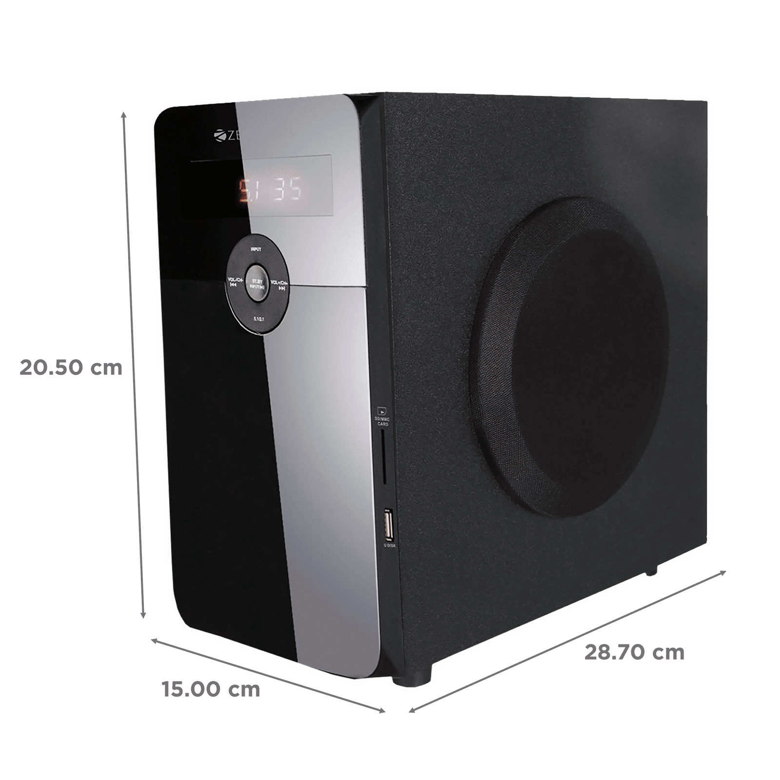 ZEBRONICS Zeb-BT6591RUCF 70W Multimedia Speaker (Built-in FM Radio, 5.1 Channel, Black) ZEBRONICS Zeb-BT6591RUCF 70W Multimedia Speaker (Built-in FM Radio, 5.1 Channel, Black)_3