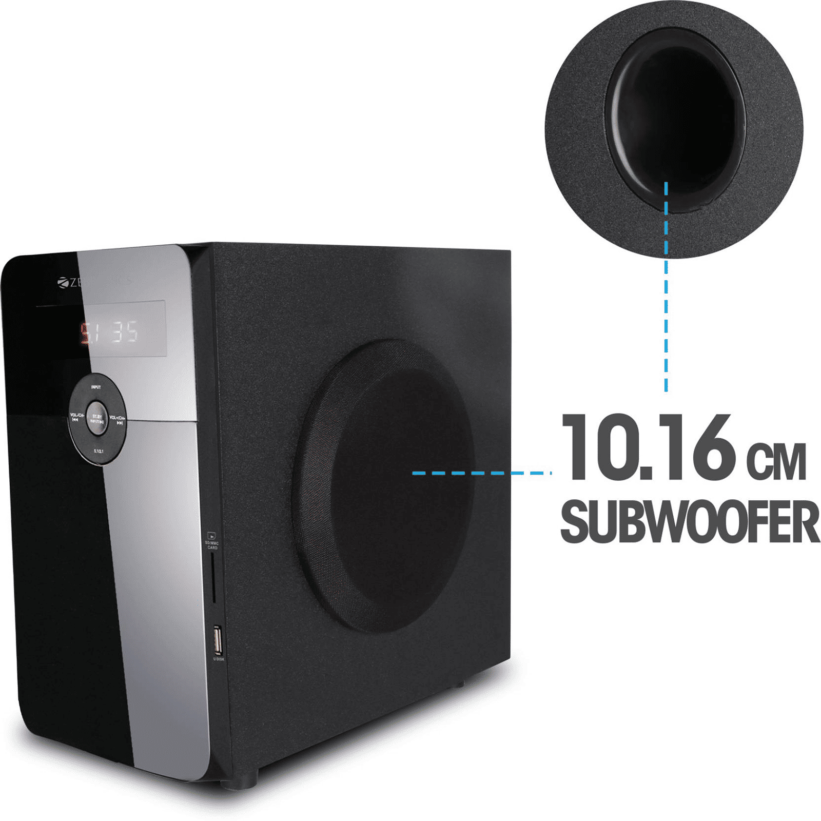 ZEBRONICS Zeb-BT6591RUCF 70W Multimedia Speaker (Built-in FM Radio, 5.1 Channel, Black) ZEBRONICS Zeb-BT6591RUCF 70W Multimedia Speaker (Built-in FM Radio, 5.1 Channel, Black)_6