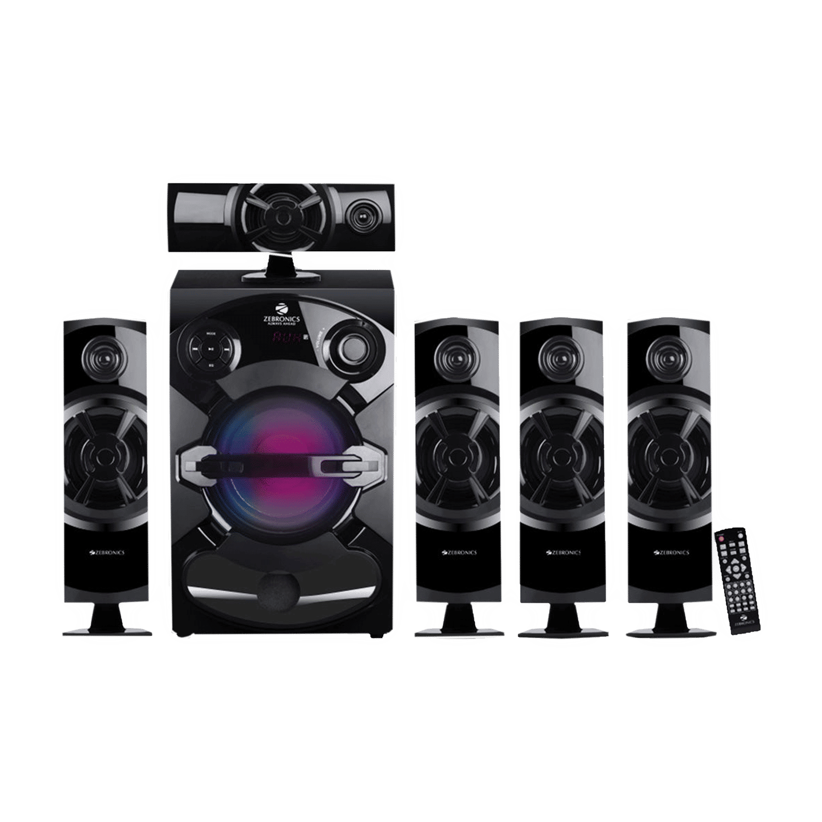 ZEBRONICS Zeb-Trump BTRUCFO 80W Multimedia Speaker (Built-in FM Radio, 5.1 Channel, Black) ZEBRONICS Zeb-Trump BTRUCFO 80W Multimedia Speaker (Built-in FM Radio, 5.1 Channel, Black)_1