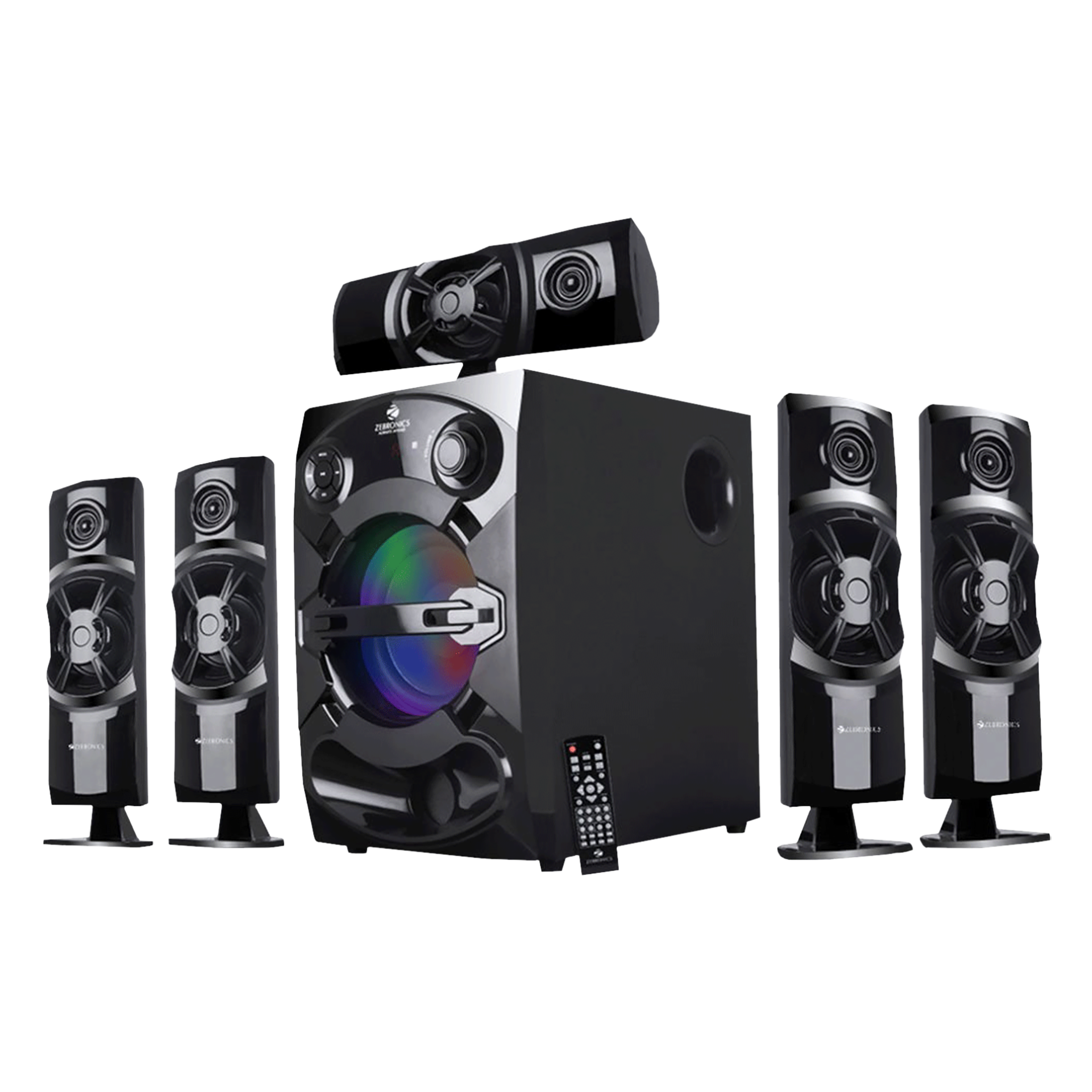 ZEBRONICS Zeb-Trump BTRUCFO 80W Multimedia Speaker (Built-in FM Radio, 5.1 Channel, Black) ZEBRONICS Zeb-Trump BTRUCFO 80W Multimedia Speaker (Built-in FM Radio, 5.1 Channel, Black)_3