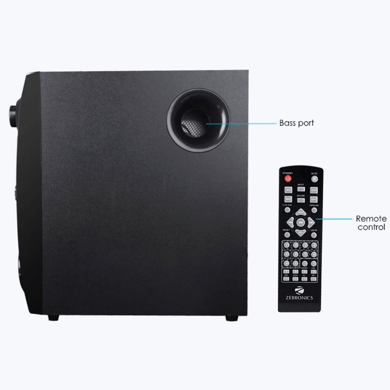 ZEBRONICS Zeb-Trump BTRUCFO 80W Multimedia Speaker (Built-in FM Radio, 5.1 Channel, Black) ZEBRONICS Zeb-Trump BTRUCFO 80W Multimedia Speaker (Built-in FM Radio, 5.1 Channel, Black)_4