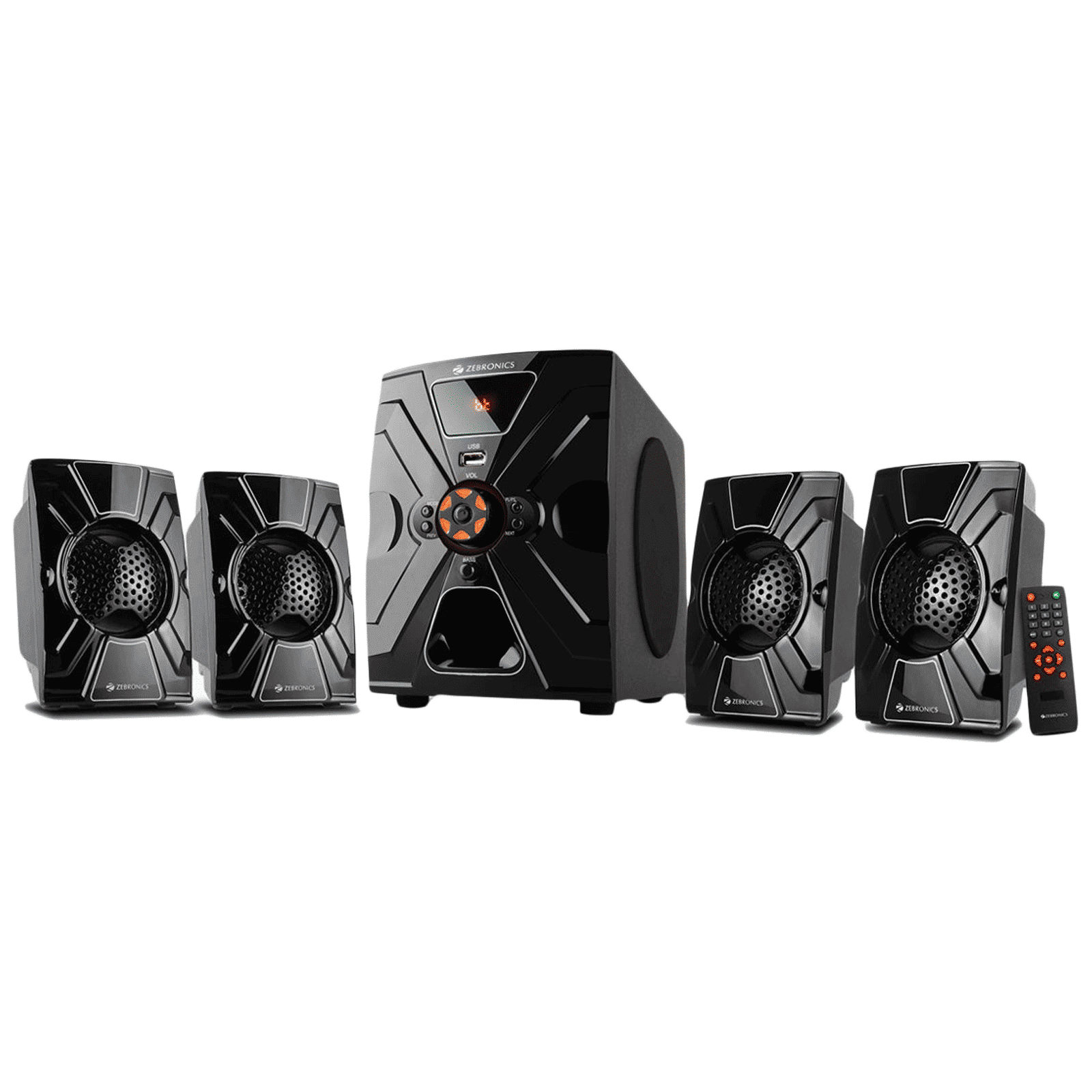 ZEBRONICS Zeb-Lovely 60W Multimedia Speaker (Built-in FM Radio, 4.1 Channel, Black) ZEBRONICS Zeb-Lovely 60W Multimedia Speaker (Built-in FM Radio, 4.1 Channel, Black)_6