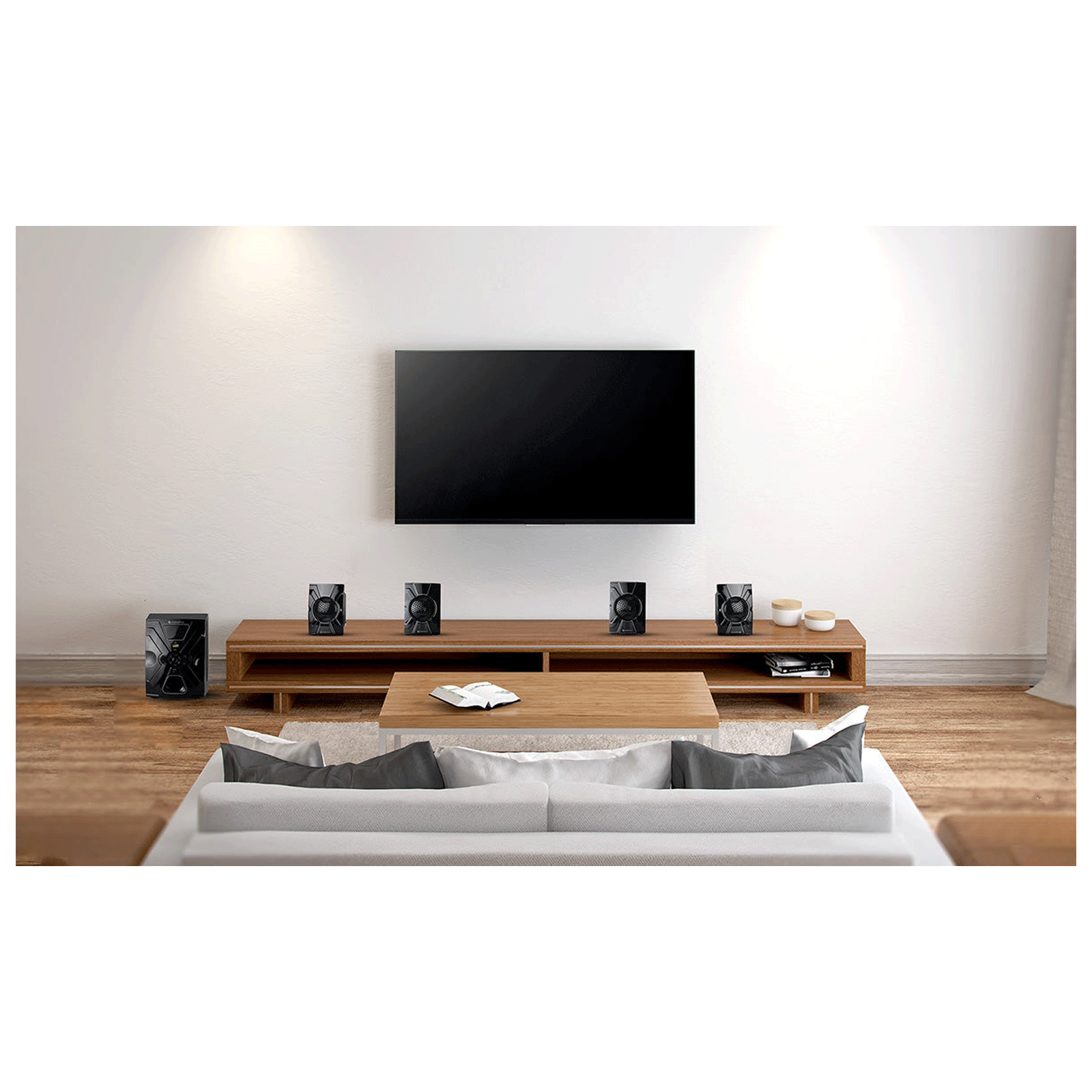ZEBRONICS Zeb-Lovely 60W Multimedia Speaker (Built-in FM Radio, 4.1 Channel, Black) ZEBRONICS Zeb-Lovely 60W Multimedia Speaker (Built-in FM Radio, 4.1 Channel, Black)_3