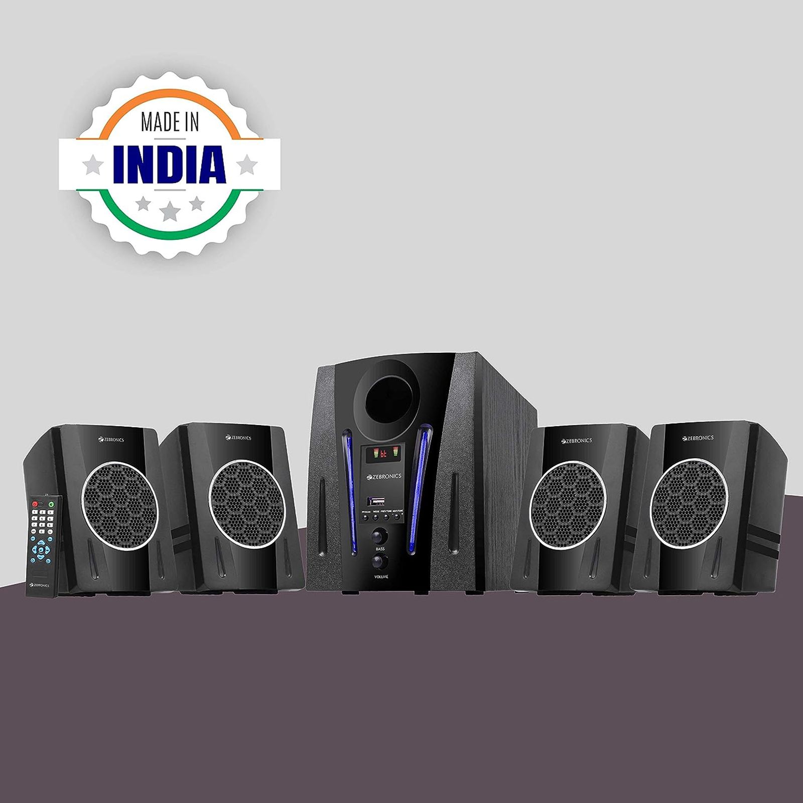 ZEBRONICS Zeb-BT2750RUF 60W Multimedia Speaker (Built-in FM Radio, 4.1 Channel, Black) ZEBRONICS Zeb-BT2750RUF 60W Multimedia Speaker (Built-in FM Radio, 4.1 Channel, Black)_8