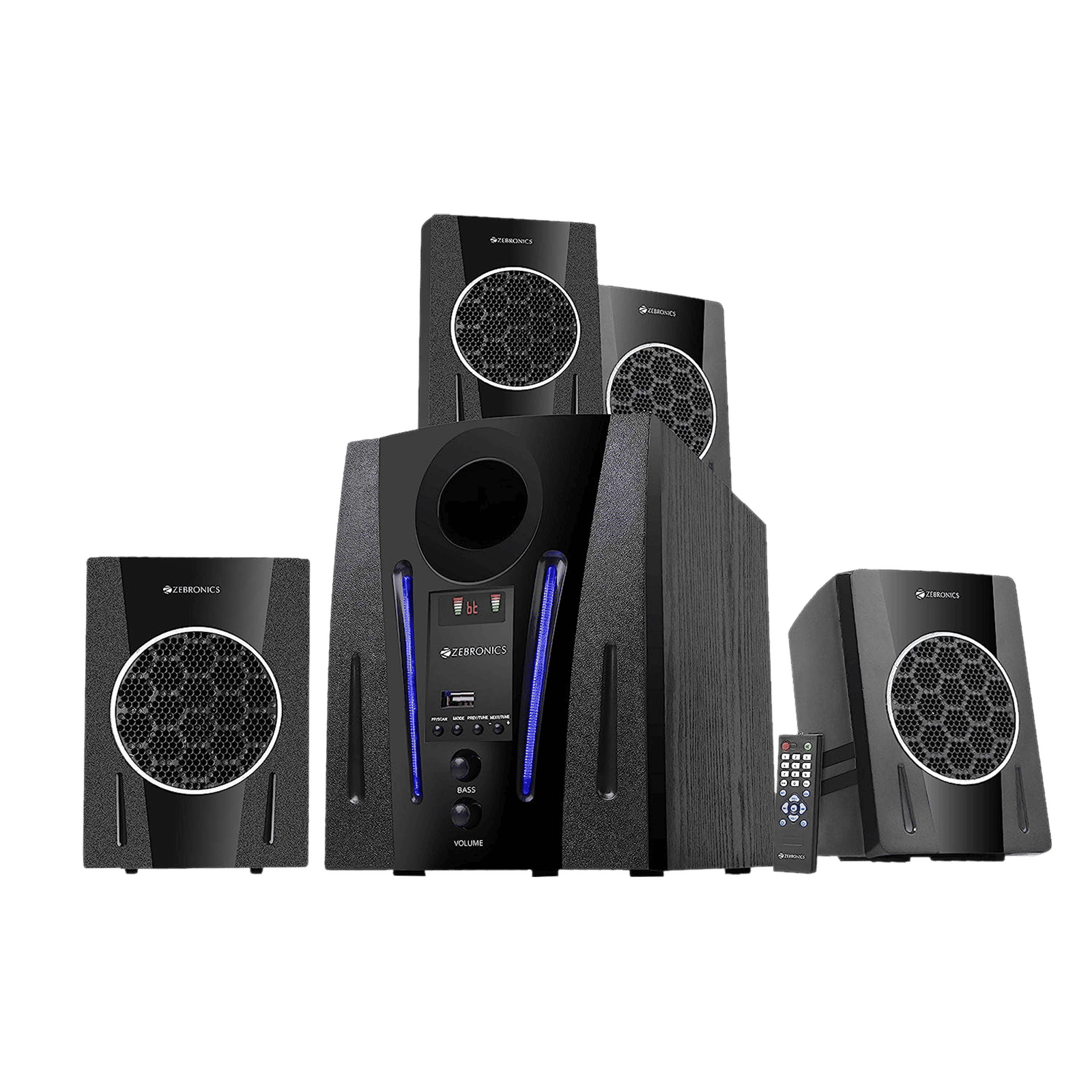 ZEBRONICS Zeb-BT2750RUF 60W Multimedia Speaker (Built-in FM Radio, 4.1 Channel, Black) ZEBRONICS Zeb-BT2750RUF 60W Multimedia Speaker (Built-in FM Radio, 4.1 Channel, Black)_4