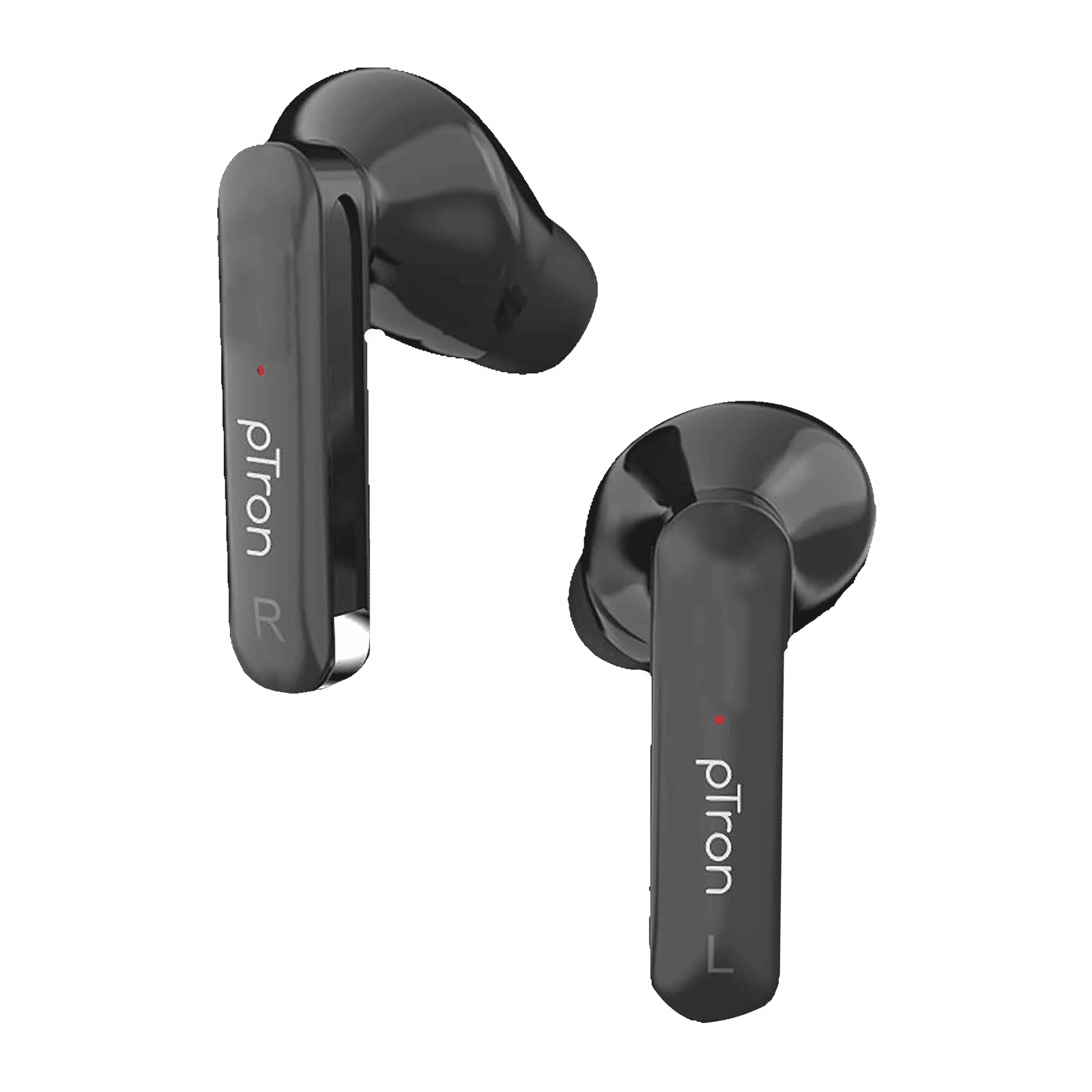 pTron Bassbuds Duo 140318113 TWS Earbuds with Passive Noise Cancellation (IPX4 Water Resistant, 32 Hours Playtime, Black)_3