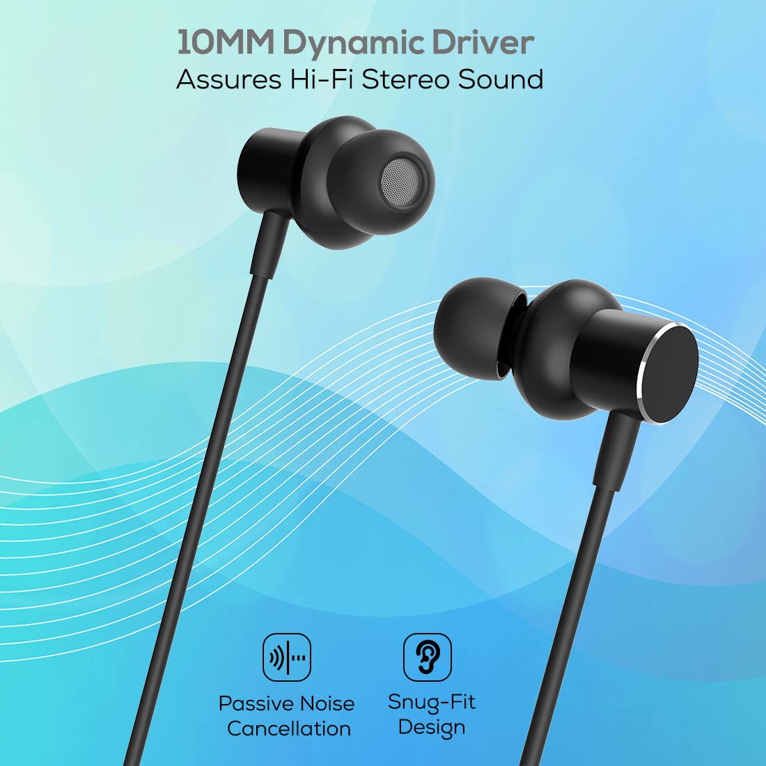 pTron InTunes Pro 140318118 Neckband with Environmental Noise Cancellation (IPX4 Sweat & Water Resistant, 24 Hours Playtime, Black) pTron InTunes Pro 140318118 Neckband with Environmental Noise Cancellation (IPX4 Sweat & Water Resistant, 24 Hours Playtime, Black)_6