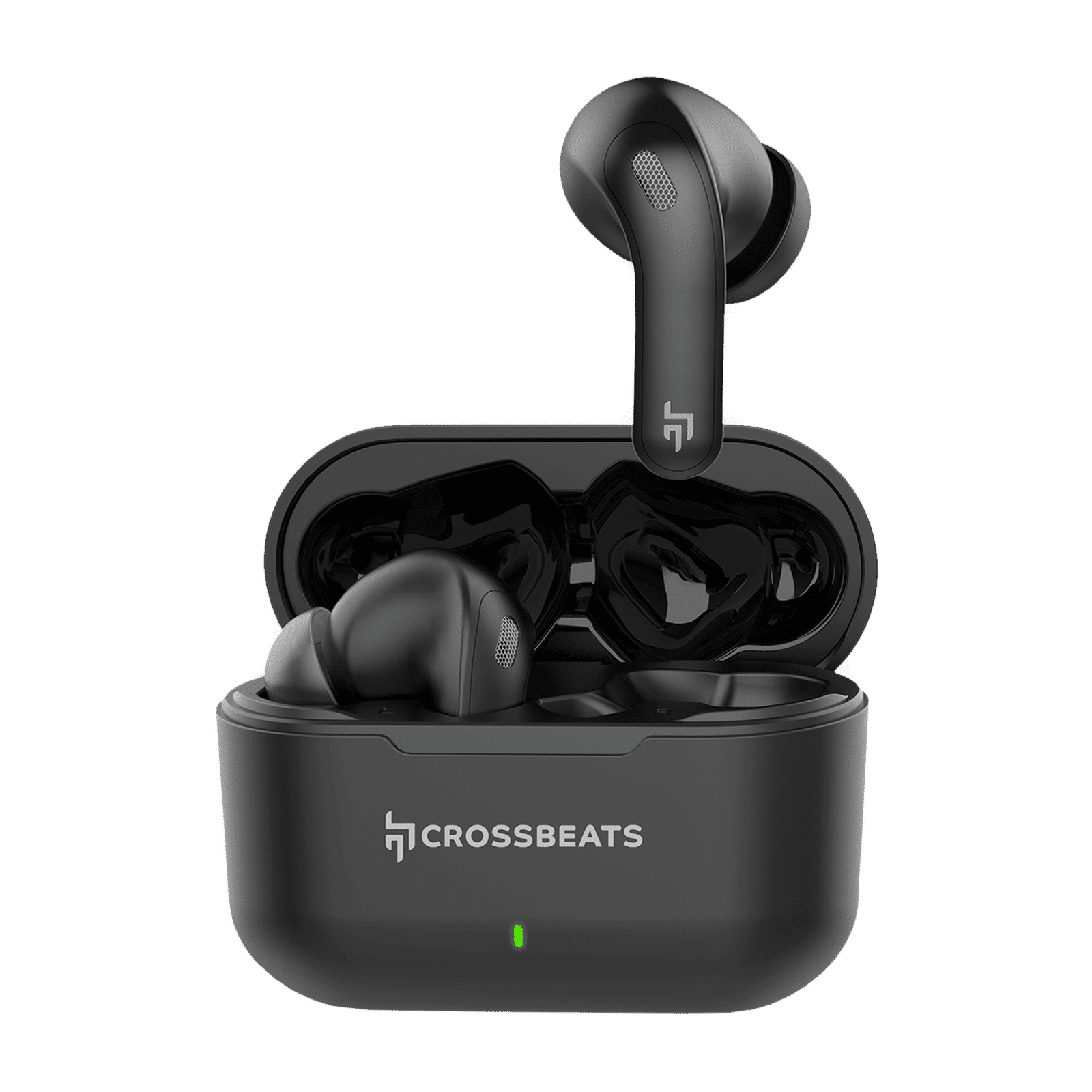 CROSSBEATS Epic TWS Earbuds with Active Noise Cancellation (IPX4 Water Resistant, 36 Hours Playback, Black)_1