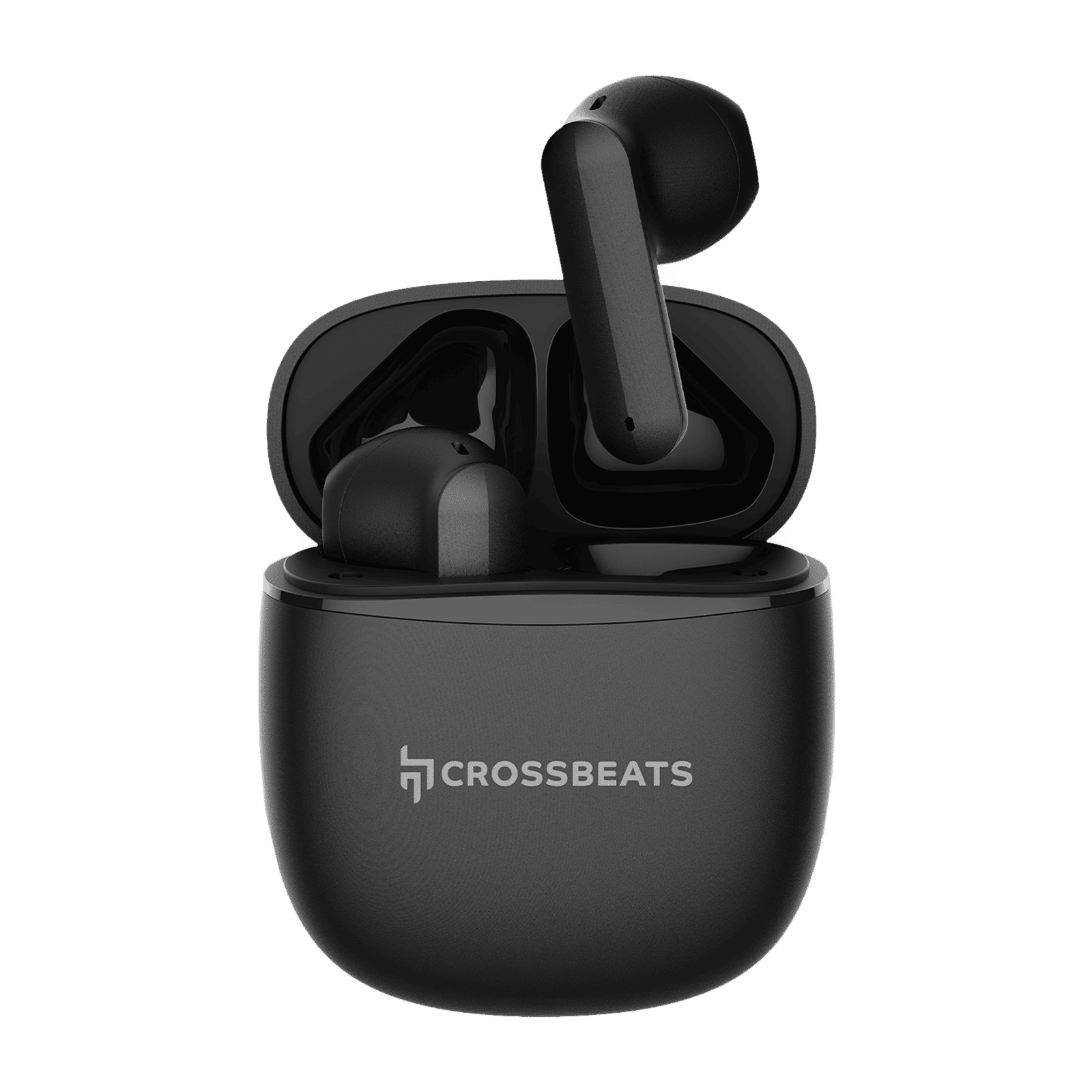 CROSSBEATS Airpop TWS Earbuds with Passive Noise Cancellation (IPX5 Water Resistant, 30 Hours Playback, Black) CROSSBEATS Airpop TWS Earbuds with Passive Noise Cancellation (IPX5 Water Resistant, 30 Hours Playback, Black)_1