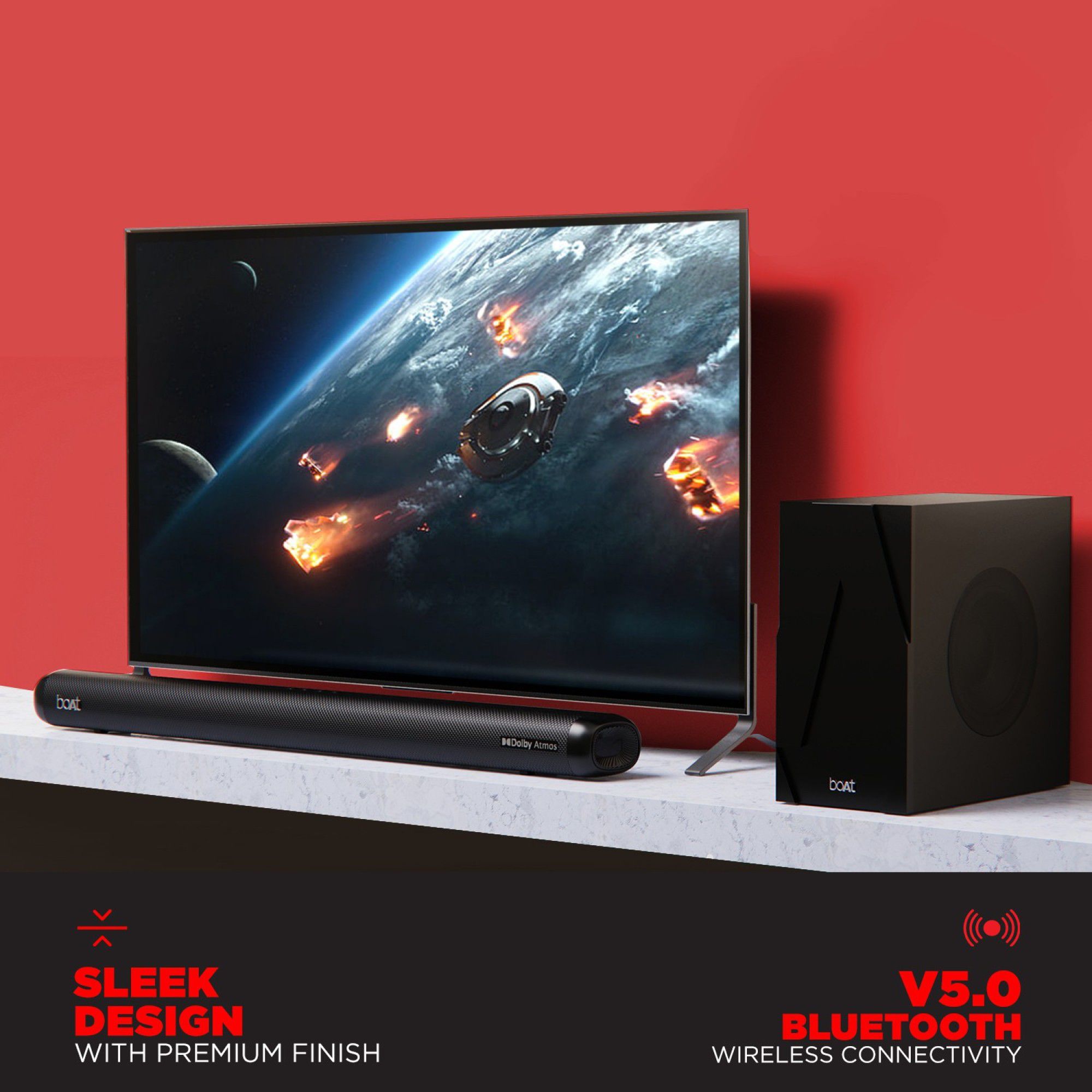 boAt Aavante Bar 4000DA 200W Bluetooth Soundbar with Remote (Dolby Atmos, 2.1.2 Channel, Black) boAt Aavante Bar 4000DA 200W Bluetooth Soundbar with Remote (Dolby Atmos, 2.1.2 Channel, Black)_5