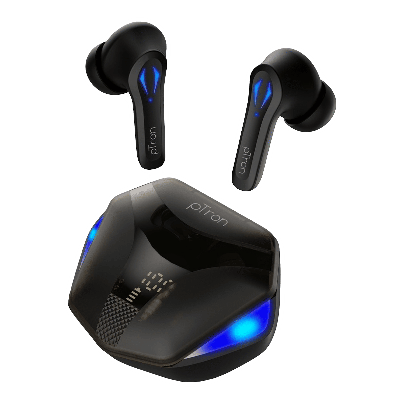 pTron Basspods 681 140317984 TWS Earbuds with Passive Noise Cancellation (IPX4 Sweat & Water Resistant, 40 Hours Playback, Black) pTron Basspods 681 140317984 TWS Earbuds with Passive Noise Cancellation (IPX4 Sweat & Water Resistant, 40 Hours Playback, Black)_1