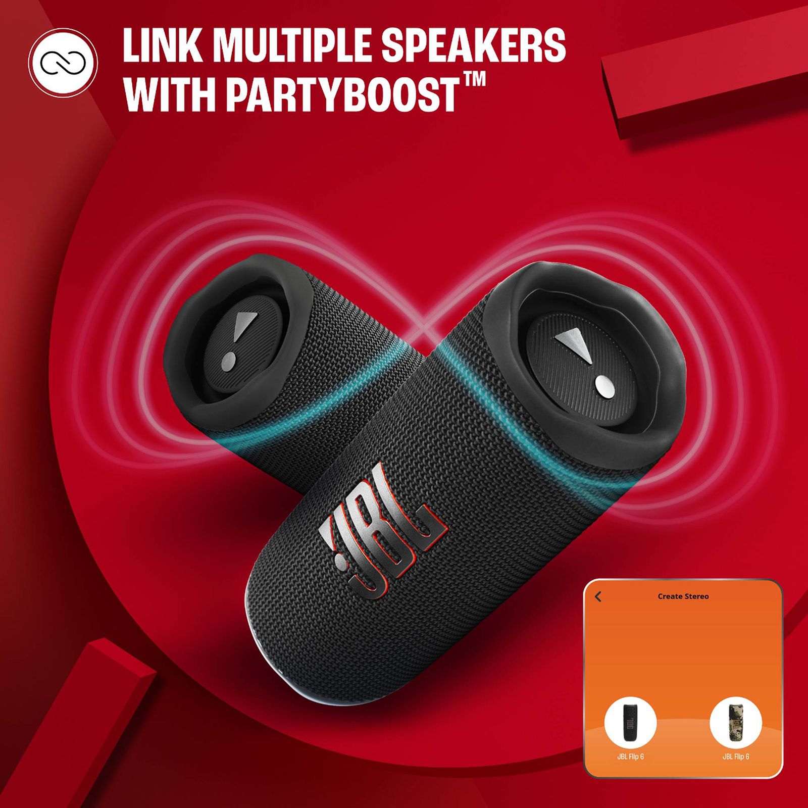 JBL Flip 6 30W Portable Bluetooth Speaker (IP67 Waterproof & Dustproof, Stereo Channel, Black) JBL Flip 6 30W Portable Bluetooth Speaker (IP67 Waterproof & Dustproof, Stereo Channel, Black)_15