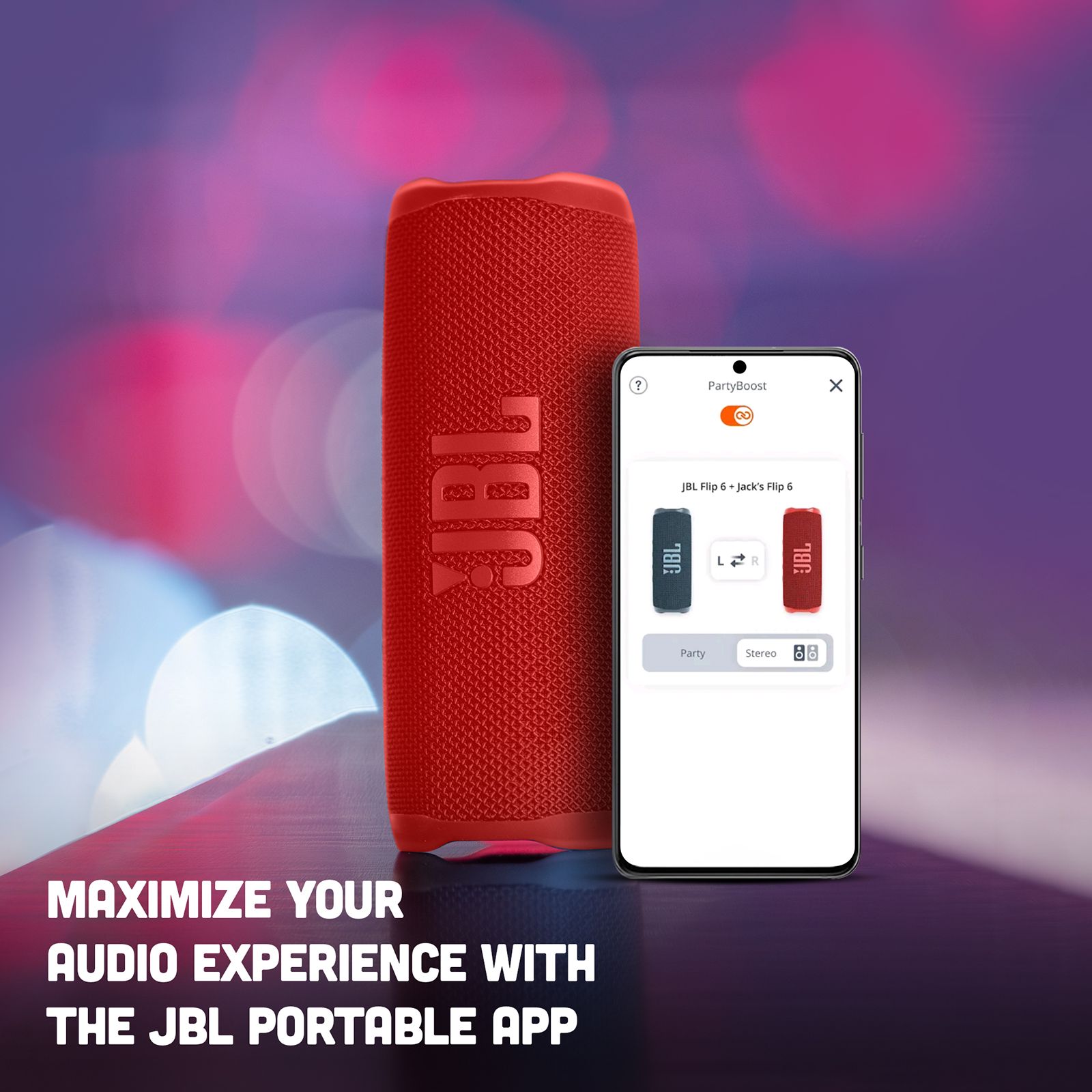 JBL Flip 6 20W Portable Bluetooth Speaker (IP67 Waterproof, IP67 Dustproof, Red) JBL Flip 6 20W Portable Bluetooth Speaker (IP67 Waterproof, IP67 Dustproof, Red)_12