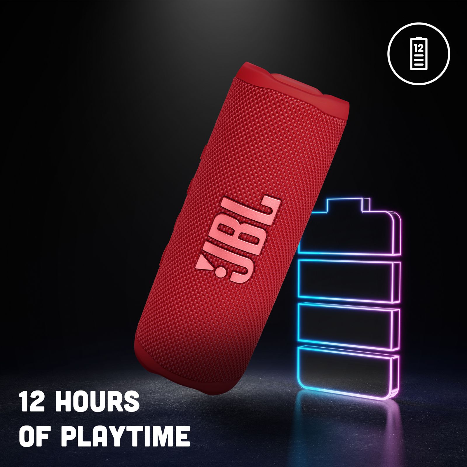 JBL Flip 6 20W Portable Bluetooth Speaker (IP67 Waterproof, IP67 Dustproof, Red) JBL Flip 6 20W Portable Bluetooth Speaker (IP67 Waterproof, IP67 Dustproof, Red)_14