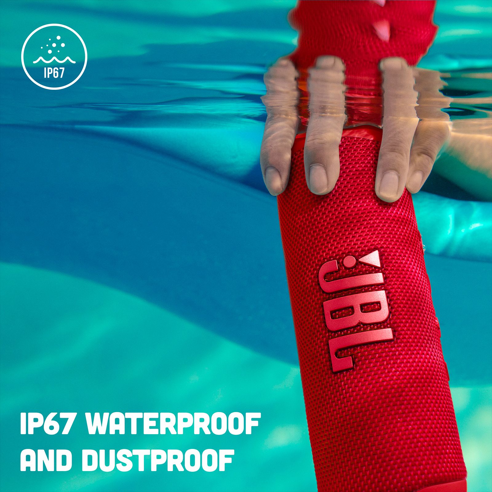 JBL Flip 6 20W Portable Bluetooth Speaker (IP67 Waterproof, IP67 Dustproof, Red) JBL Flip 6 20W Portable Bluetooth Speaker (IP67 Waterproof, IP67 Dustproof, Red)_9