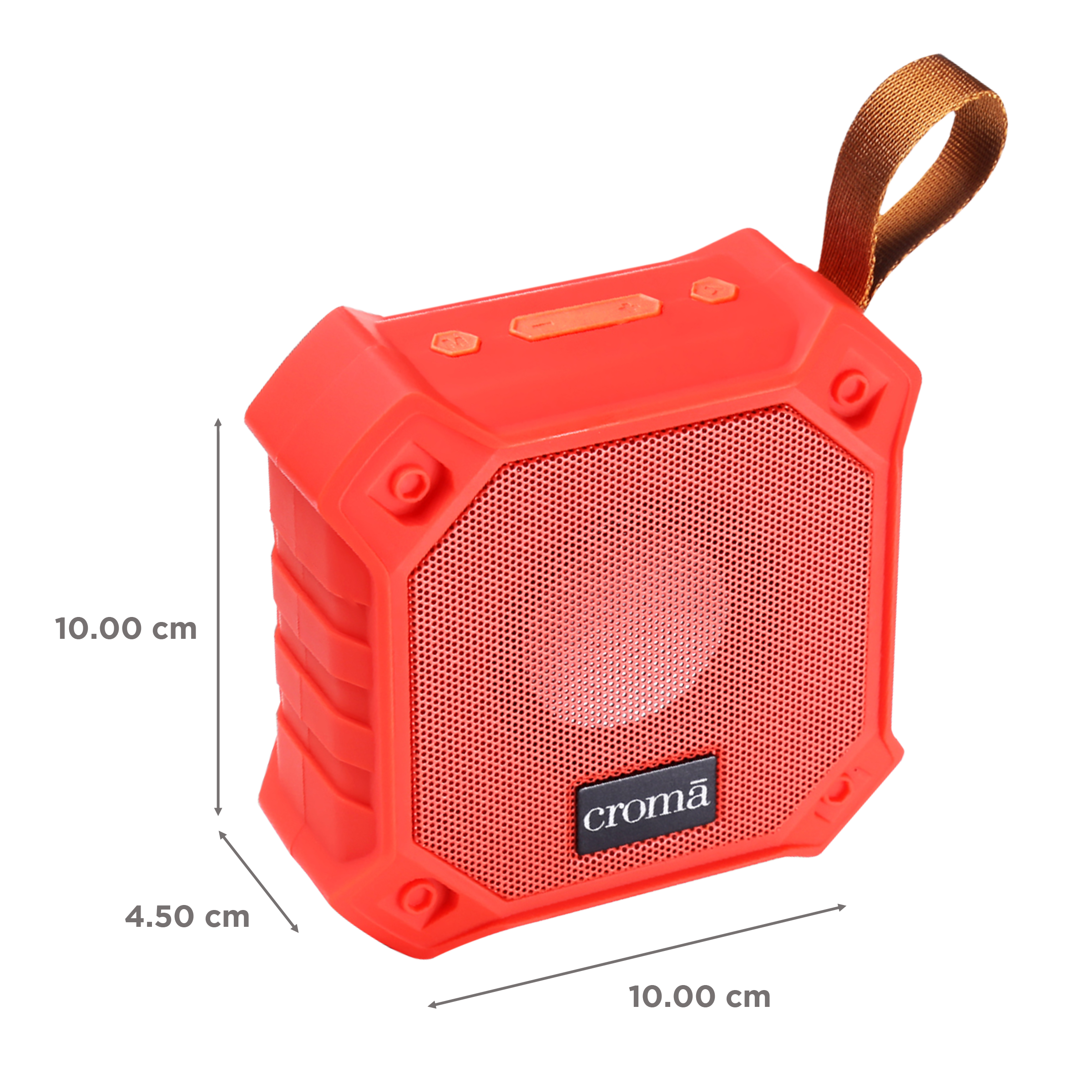 Croma 5W Portable Bluetooth Speaker (Water Resistant, Built-in Mic, Stereo Channel, Red) Croma 5W Portable Bluetooth Speaker (Water Resistant, Built-in Mic, Stereo Channel, Red)_3