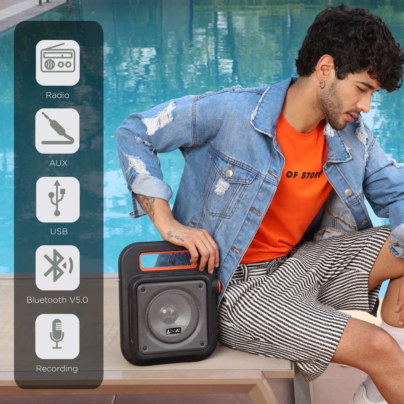 boAt Party Pal 20 15W Bluetooth Party Speaker with Mic (Upto 4.5 Hrs Playback, Mono Channel, Black)_6