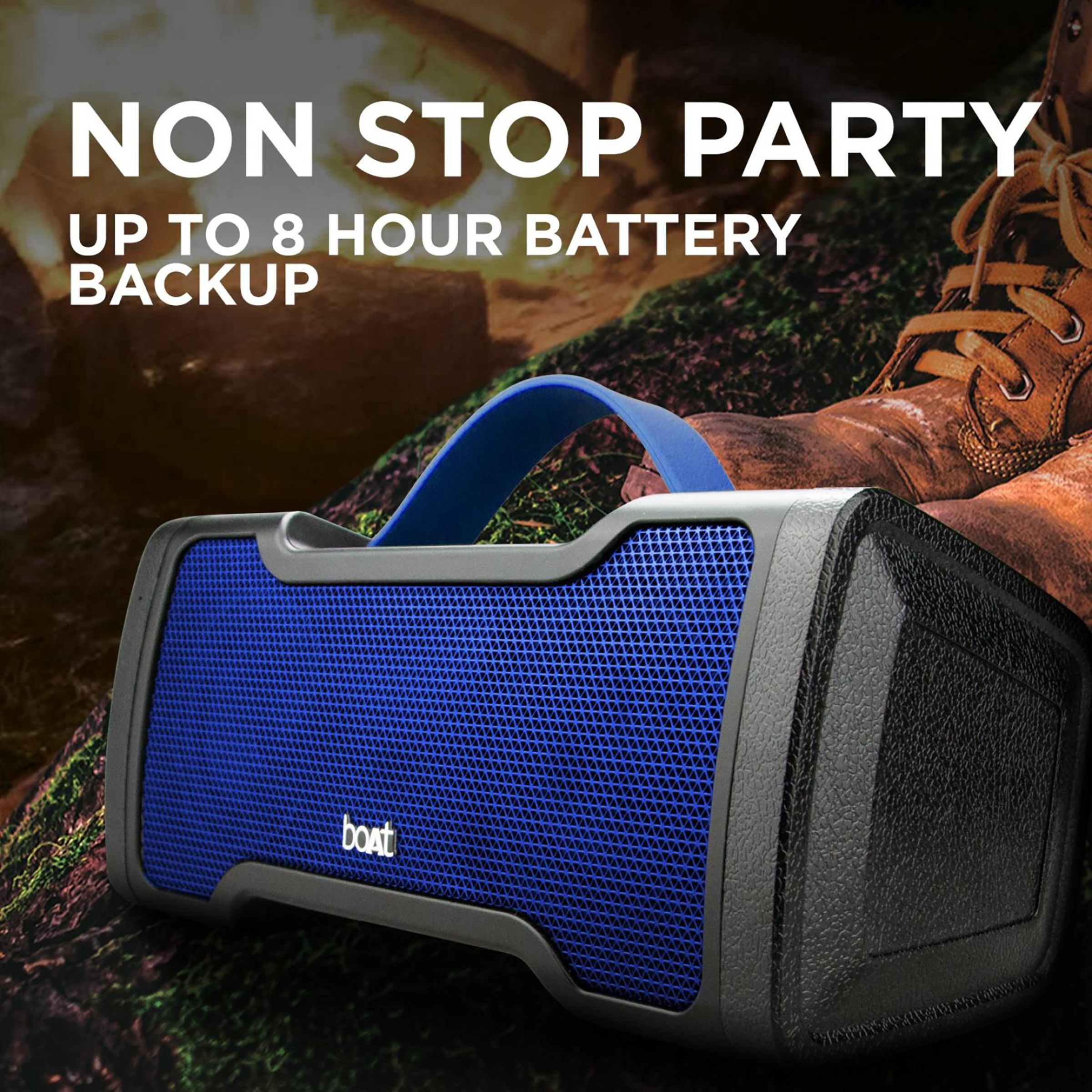 boAt Stone 1000 14W Portable Bluetooth Speaker (IPX5 Waterproof, 10 Hours Playtime, Stereo Channel, Blue) boAt Stone 1000 14W Portable Bluetooth Speaker (IPX5 Waterproof, 10 Hours Playtime, Stereo Channel, Blue)_4