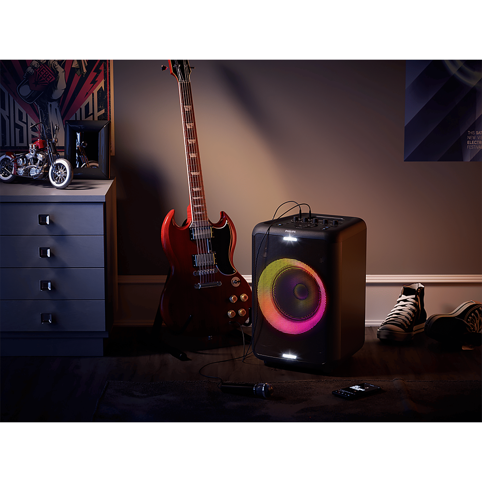 PHILIPS 80W Bluetooth Party Speaker (14 Hours Play Time, 2.0 Channel, Black)_8