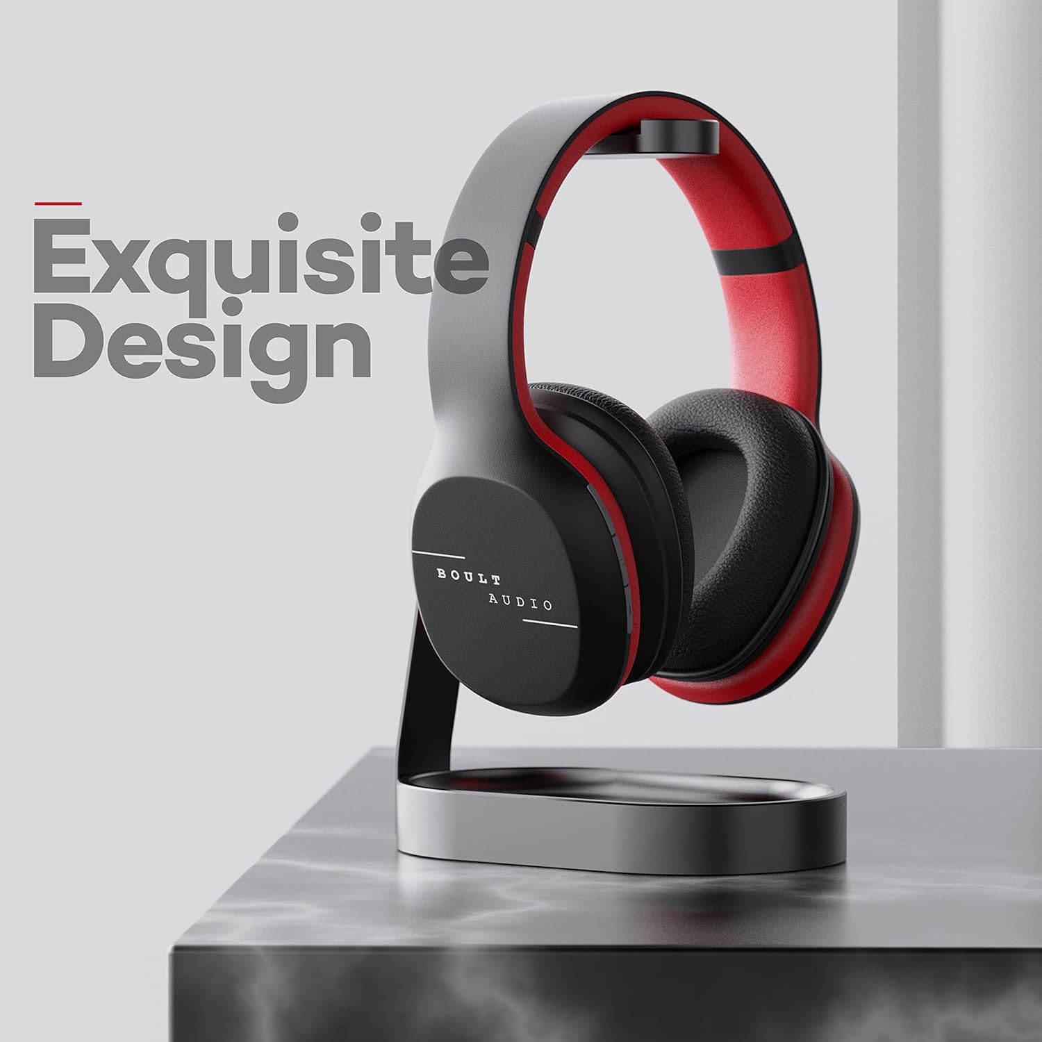 GOBOULT ProBass Thunder Bluetooth Headphone with Mic (IPX5 Water Resistant, On Ear, Black)_4