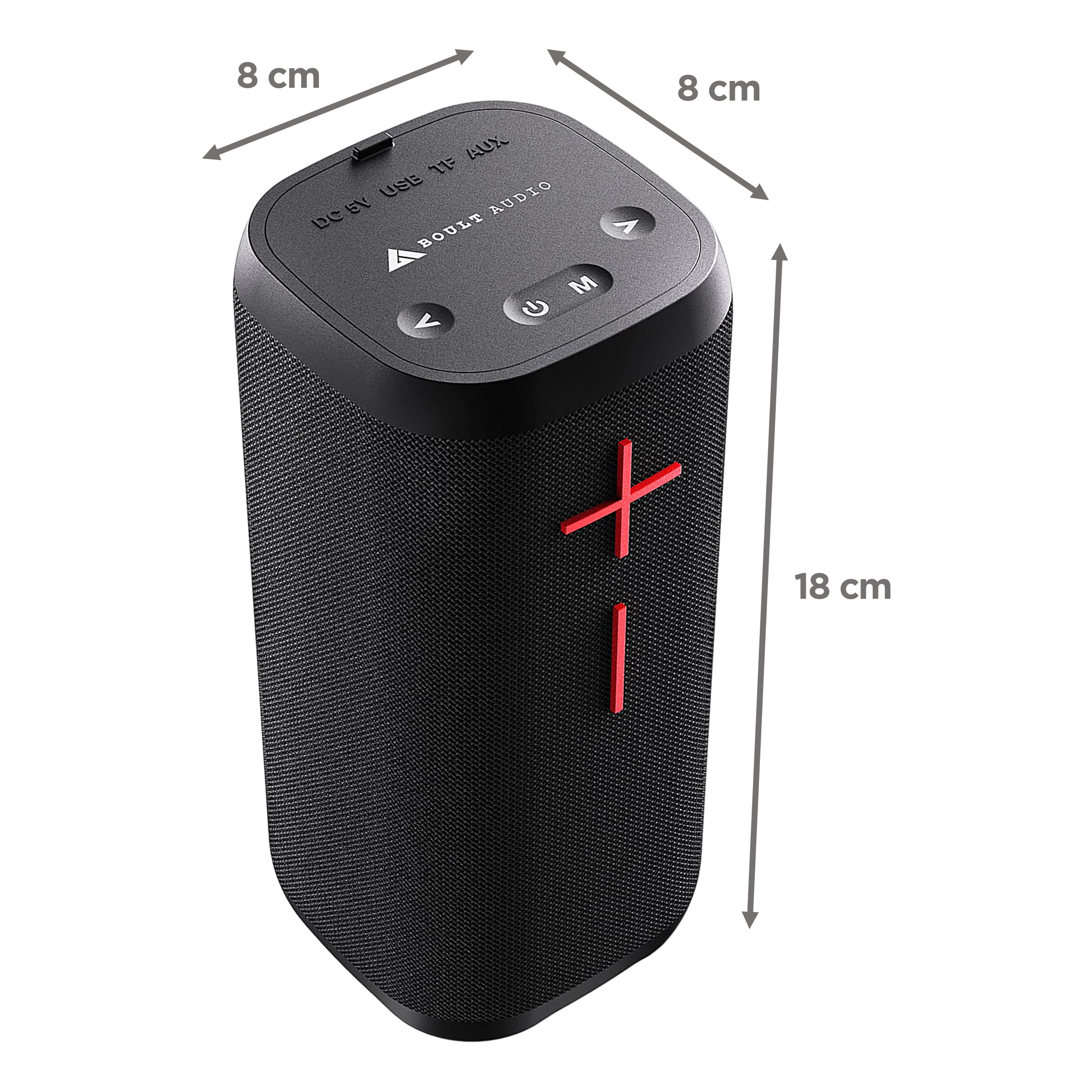 GOBOULT BassBox Verve 10W Portable Bluetooth Speaker (IPX5 Water Resistant, Premium Haptics, Mono Channel, Black) GOBOULT BassBox Verve 10W Portable Bluetooth Speaker (IPX5 Water Resistant, Premium Haptics, Mono Channel, Black)_2