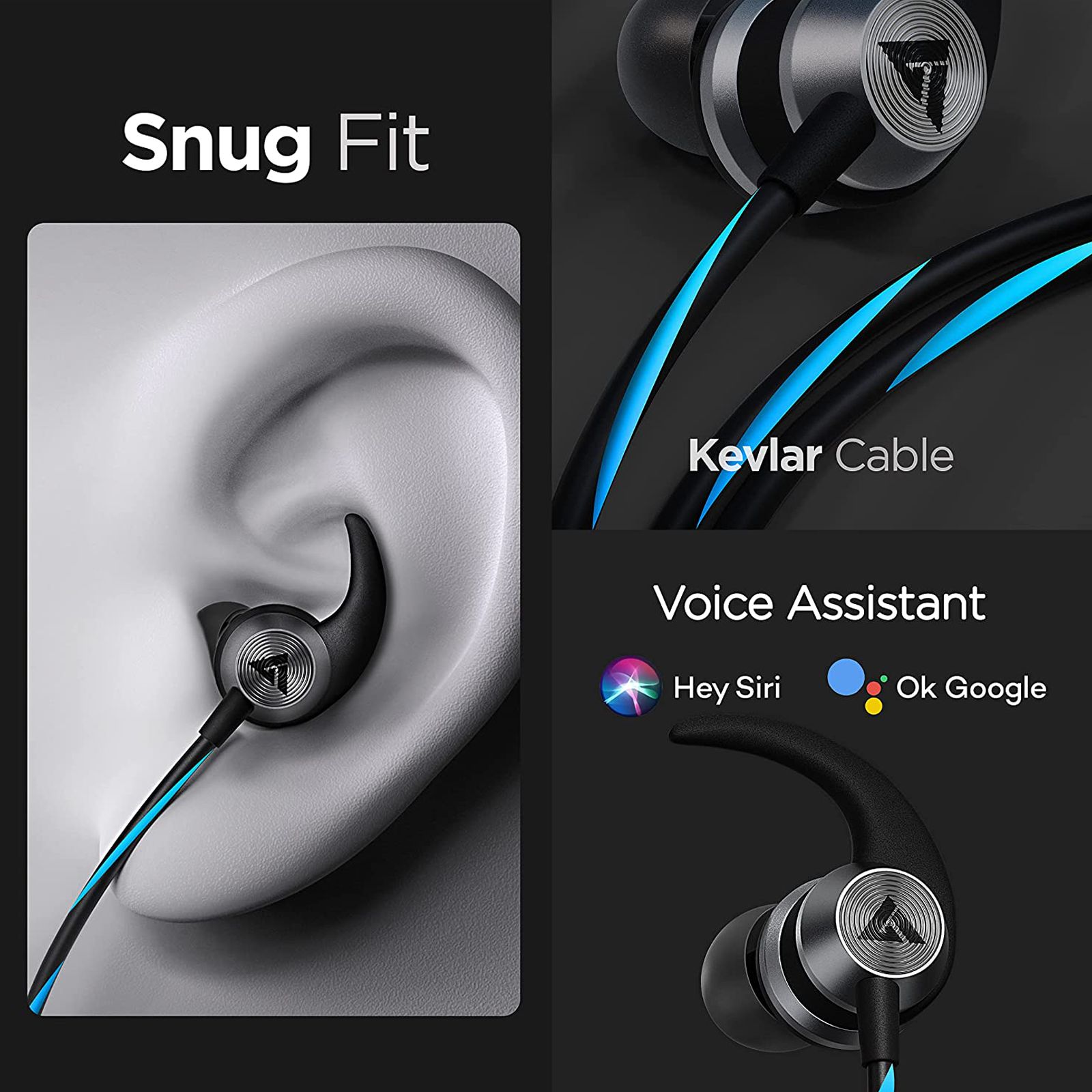 GOBOULT BassBuds X1 BA-RD-X1 Wired Earphone with Mic (In Ear, Blue)_5