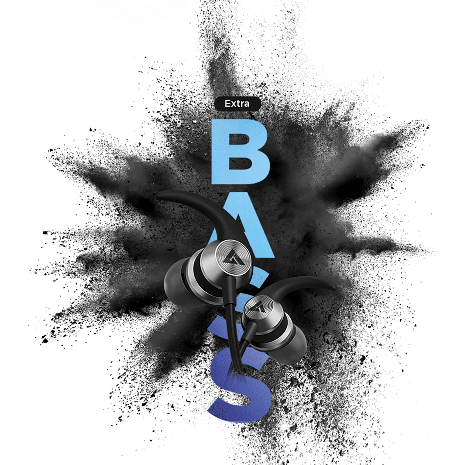 GOBOULT BassBuds X1 BA-RD-X1 Wired Earphone with Mic (In Ear, Blue)_3