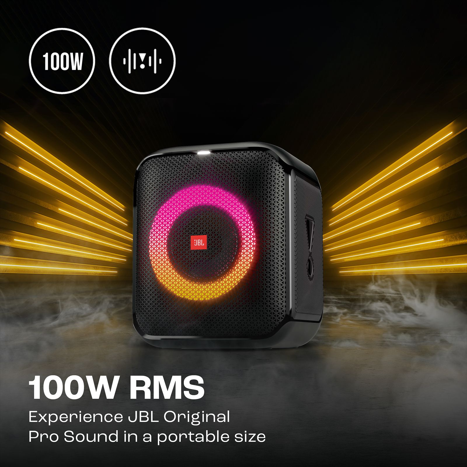 JBL PartyBox Encore Essential 100W Bluetooth Party Speaker (IPX4 Splashproof, 2.1 Channel, Black)_12