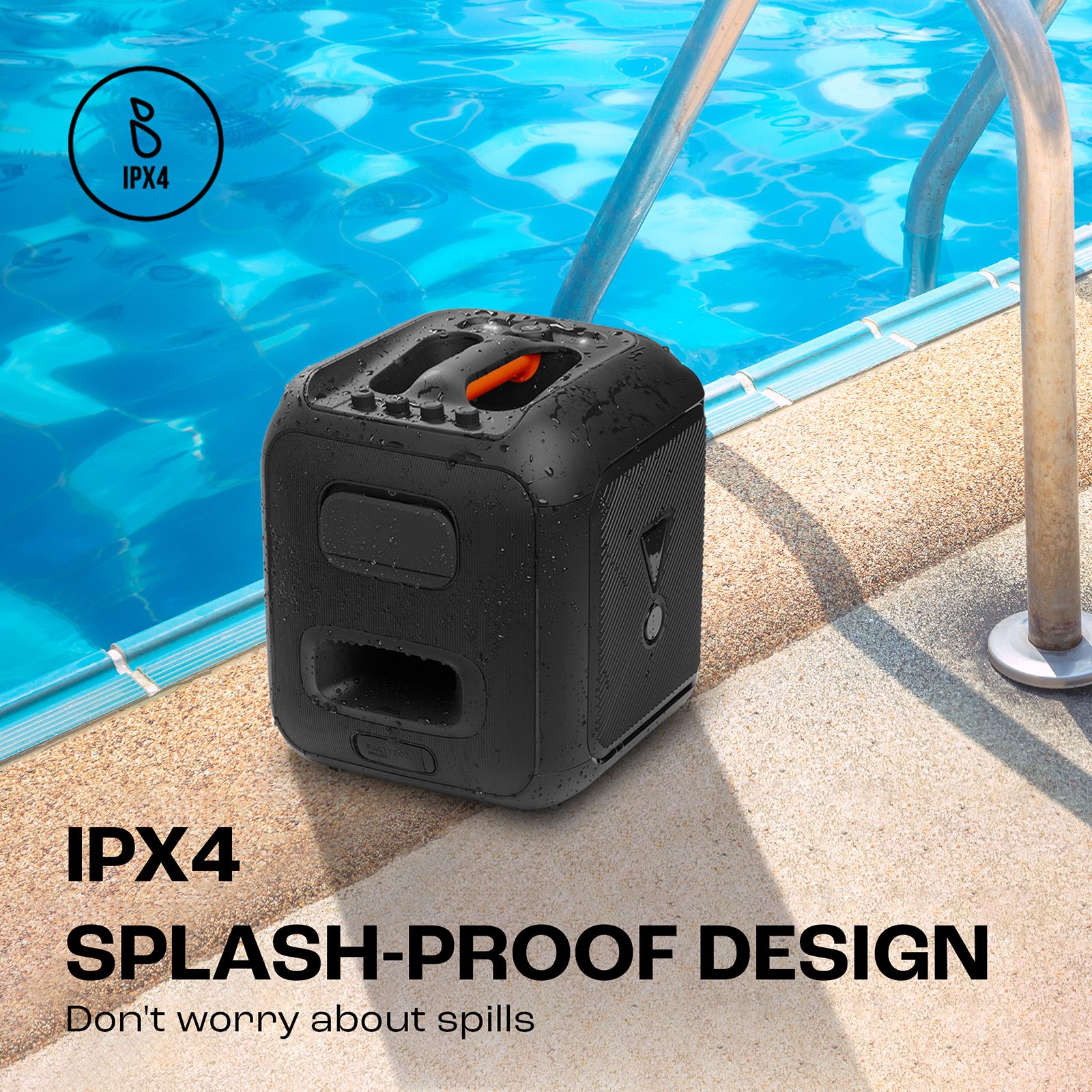 JBL PartyBox Encore Essential 100W Bluetooth Party Speaker (IPX4 Splashproof, 2.1 Channel, Black)_15